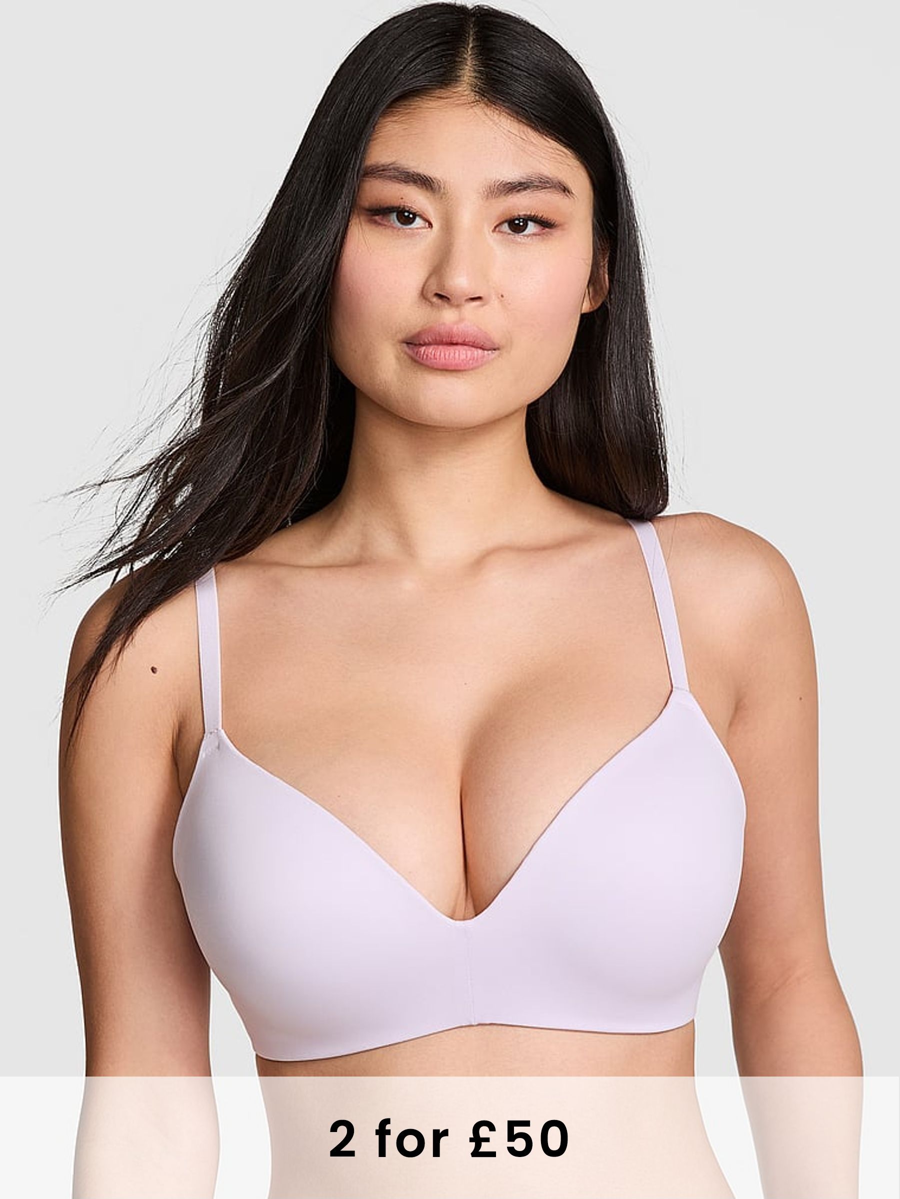 Purple Whisper Non Wired Push Up Bra (AU7815) | £29