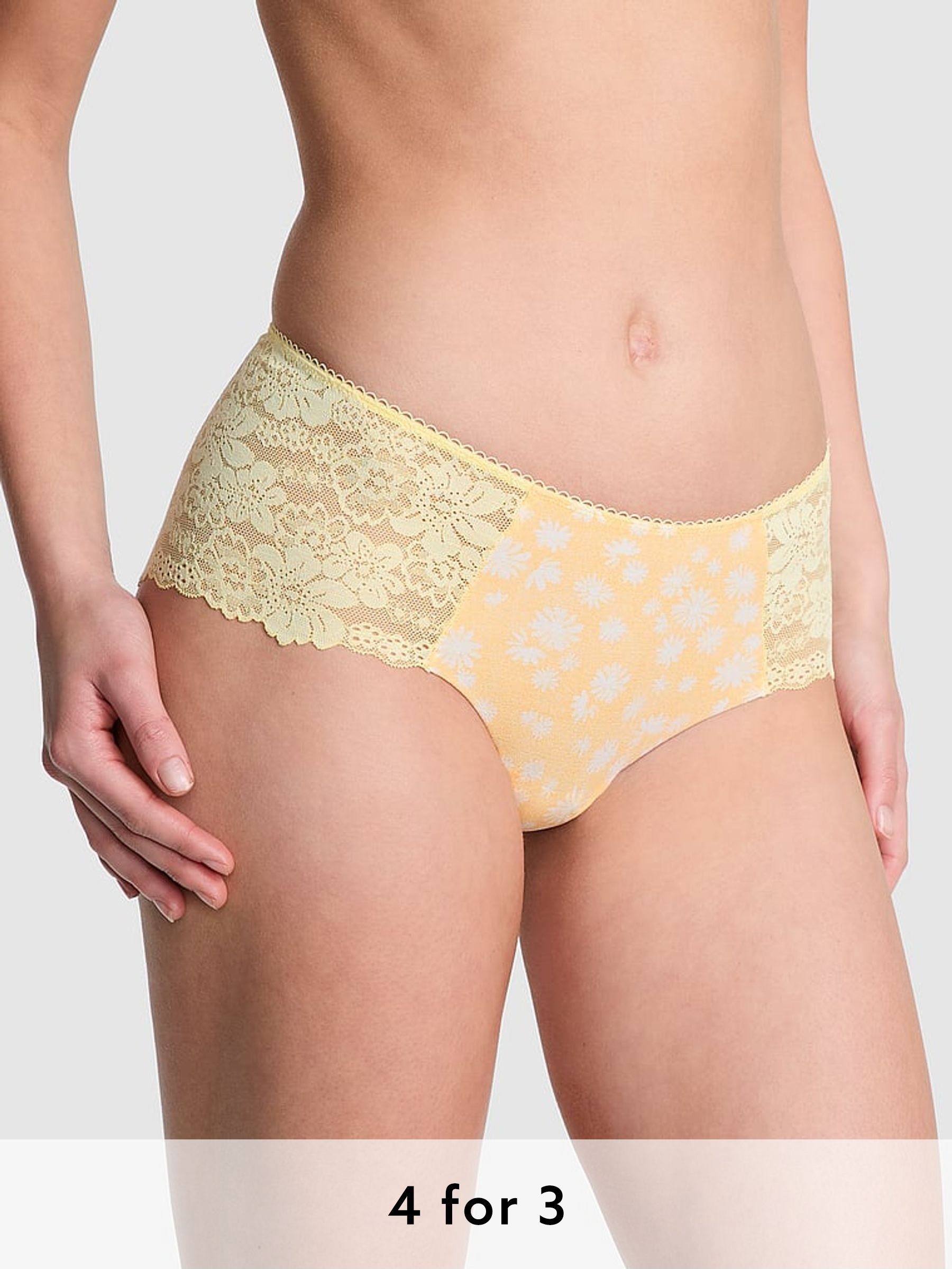 Mellow Yellow Lace Cheeky Knicker (AU7836) | £9