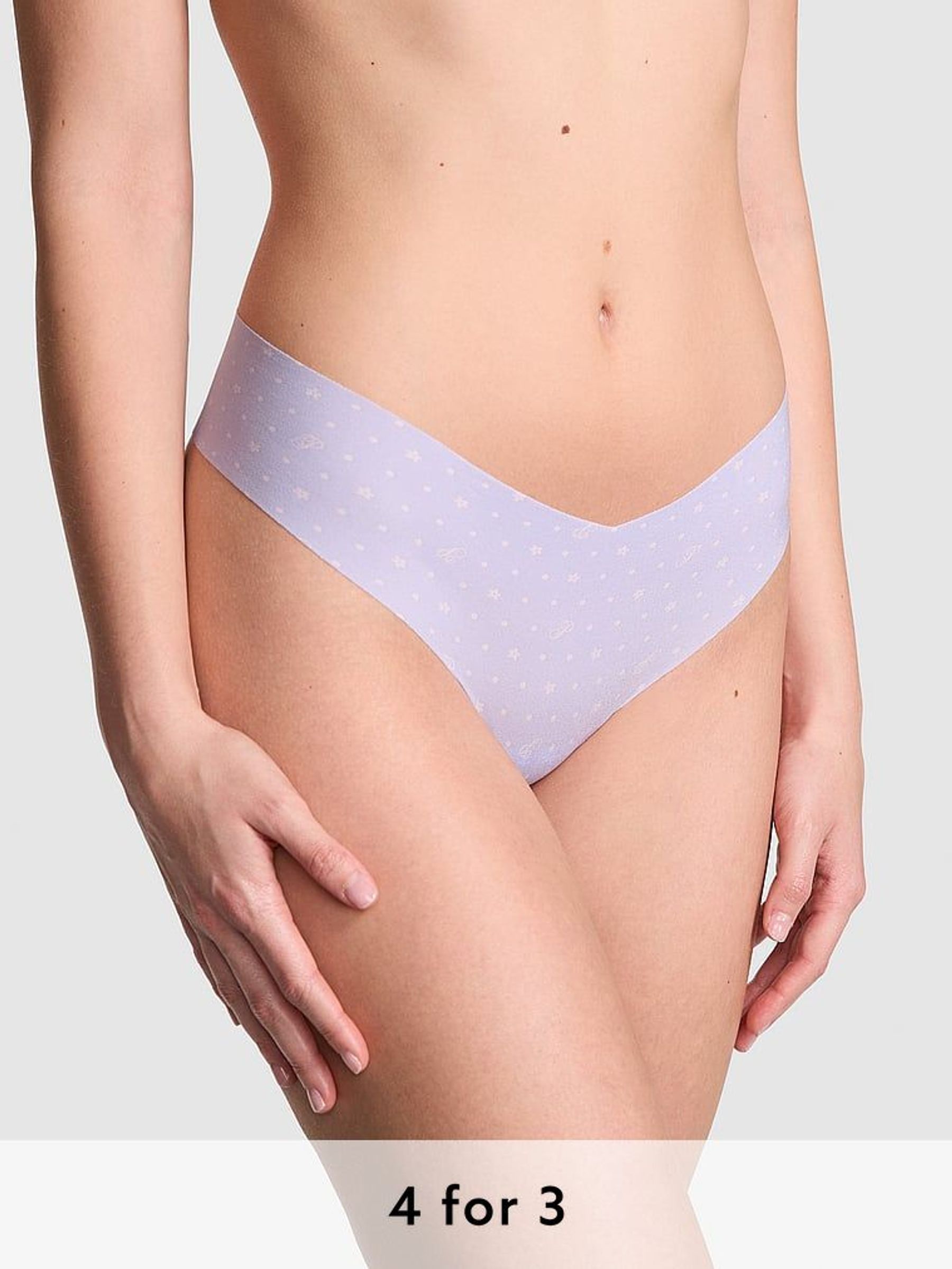 Purple Cloud Thong Knickers (AU7857) | £9