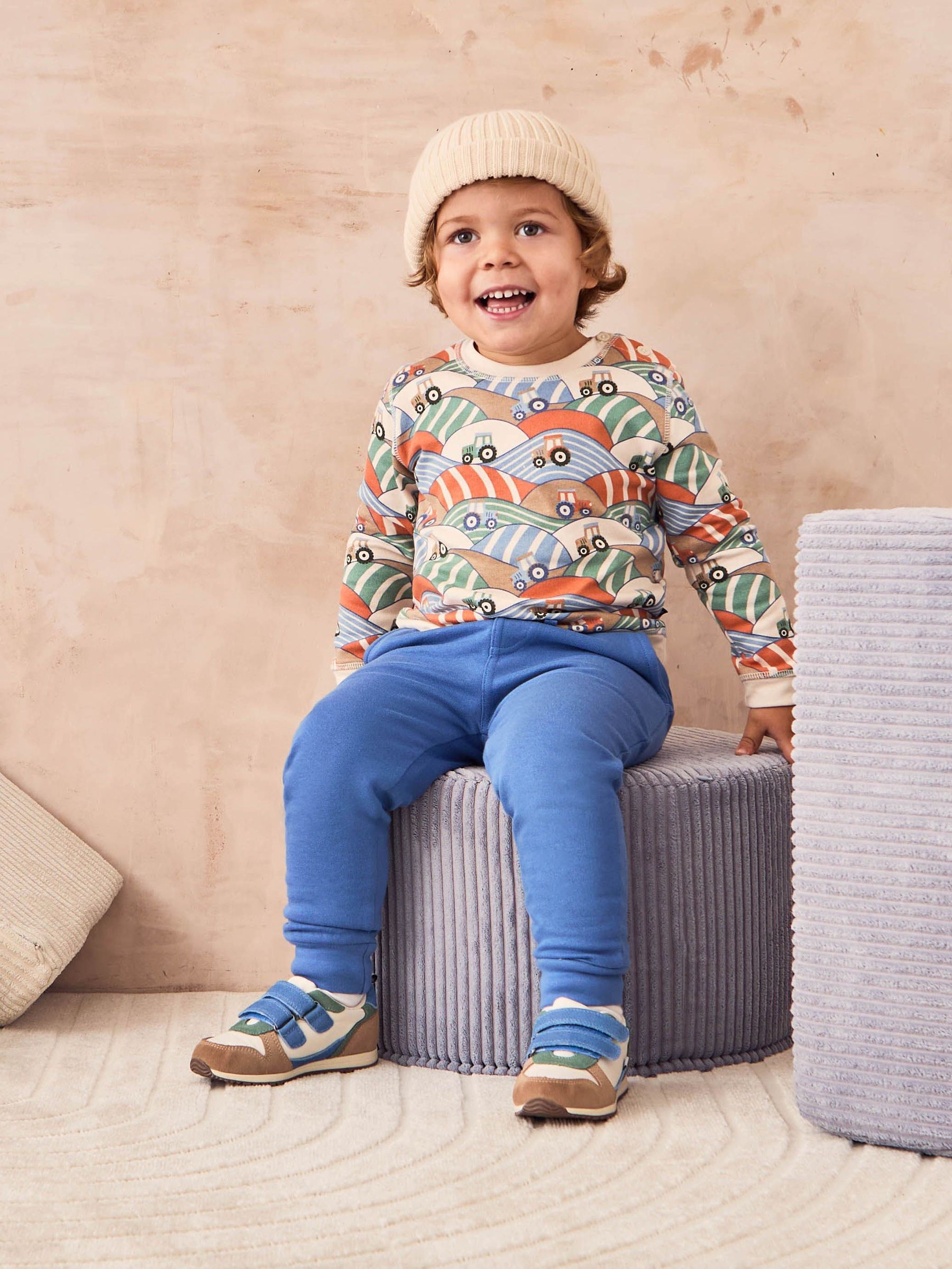 Stone Tractor Printed Sweatshirt & Joggers 100% Cotton Set (AU7998) | £30 - £36