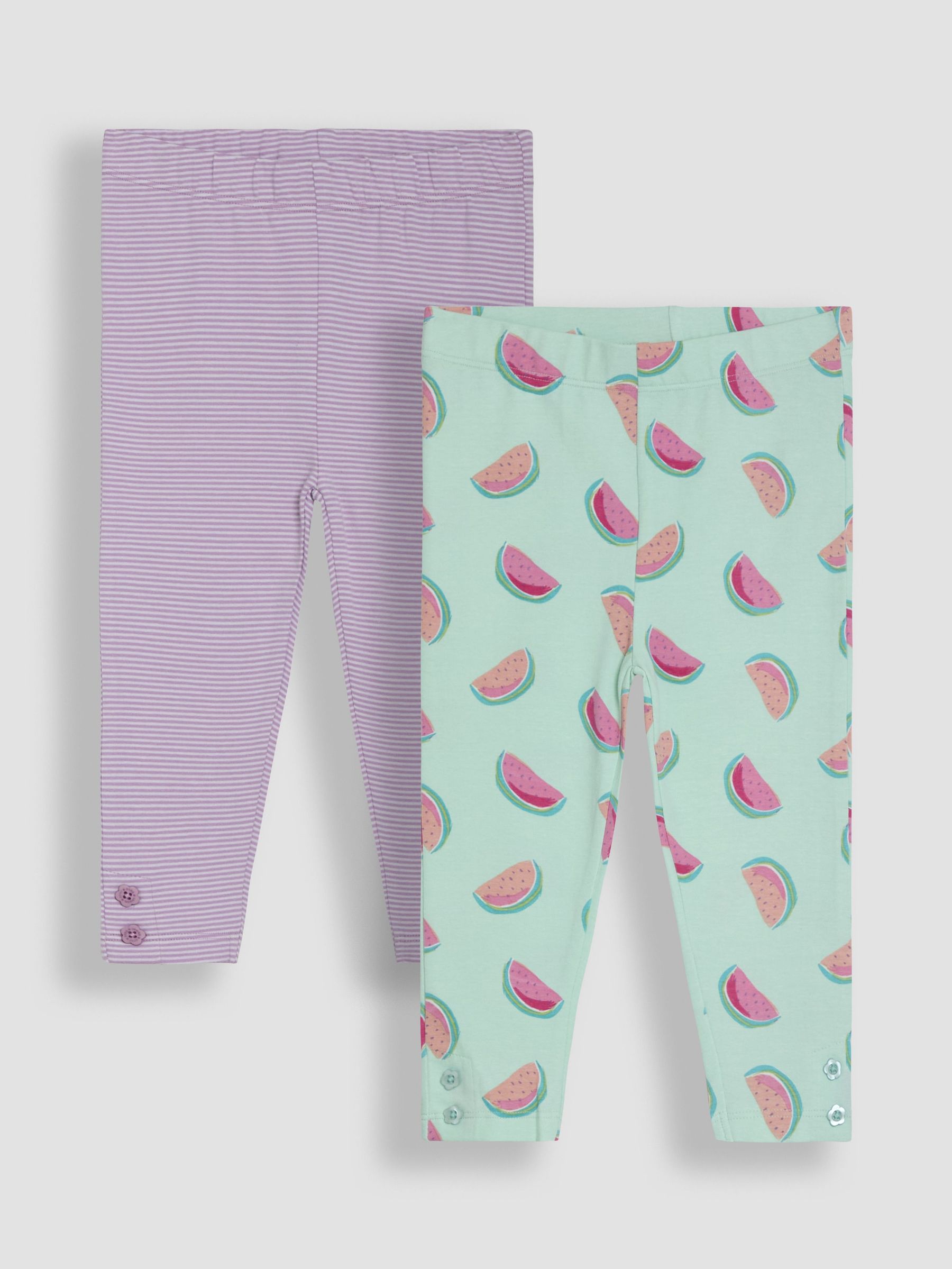 Mint Green Watermelon Leggings 2 Pack (AU8023) | £21 - £24