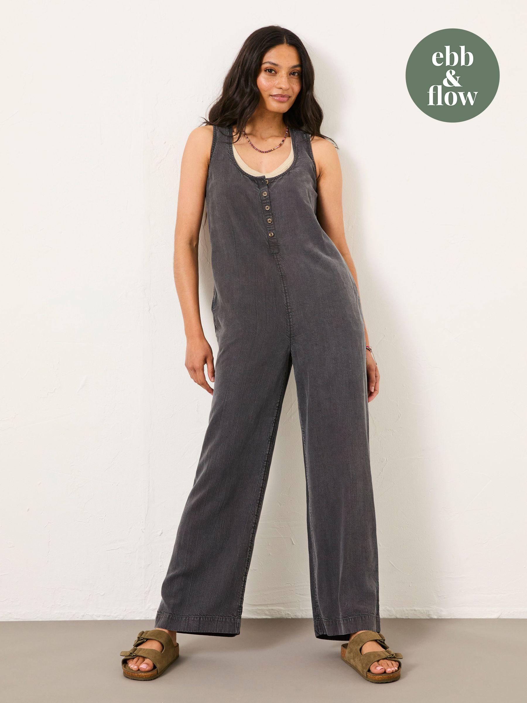 Tara Charcoal Grey Dungarees (AU8113) | £59