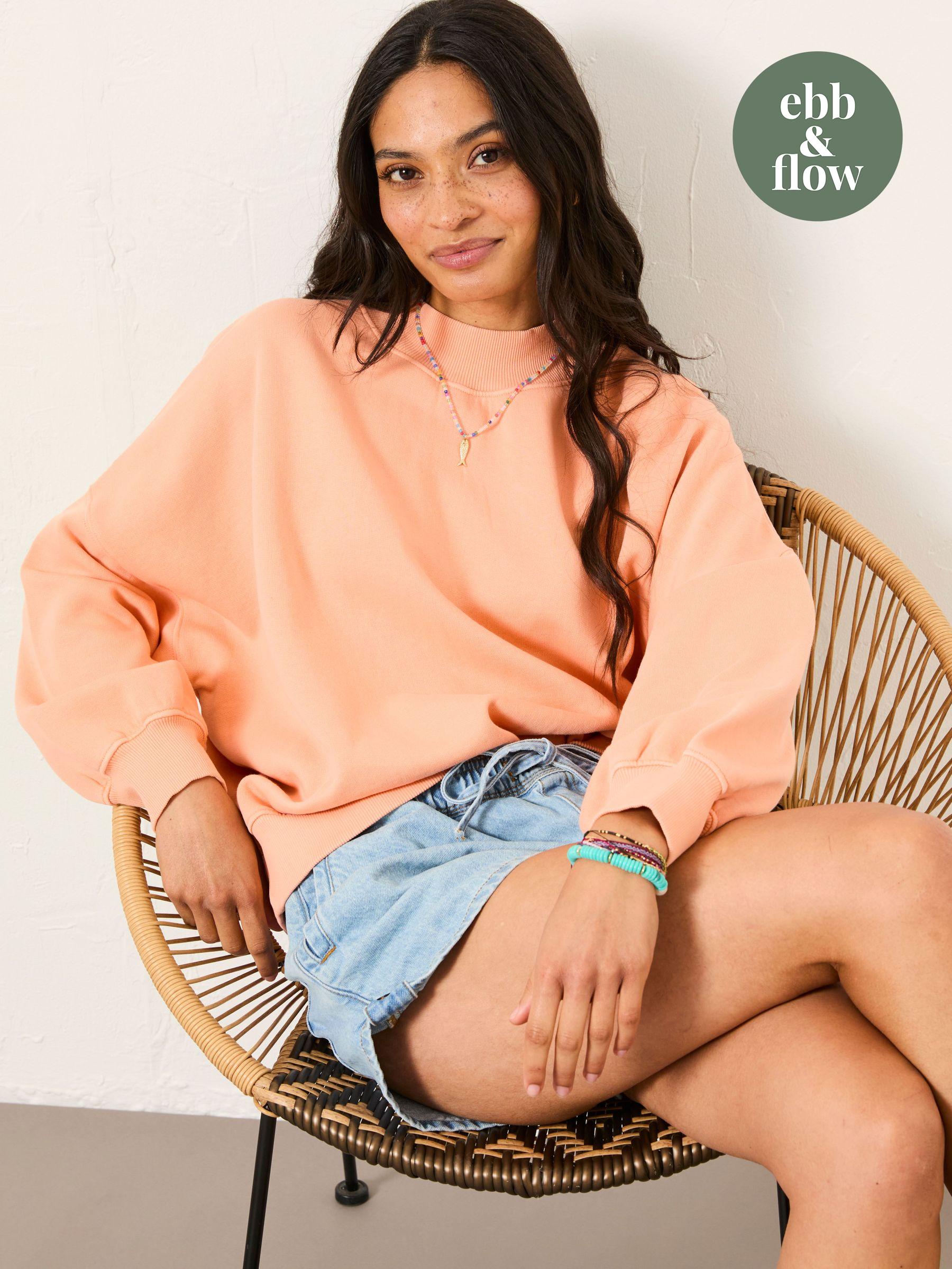 Lara Peach Pink Crew Sweatshirt (AU8122) | £42.50