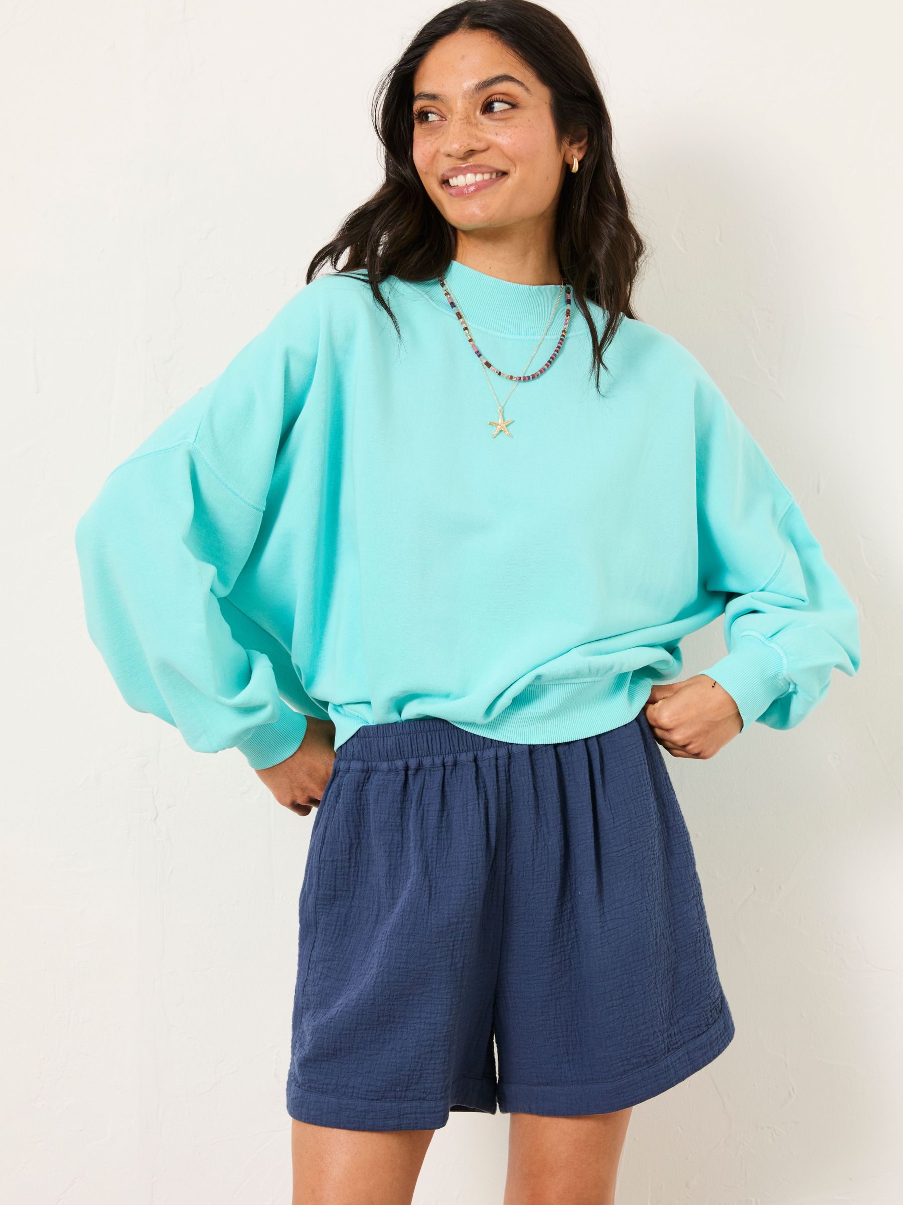 Lara Blue Crew Sweatshirt (AU8124) | £42.50