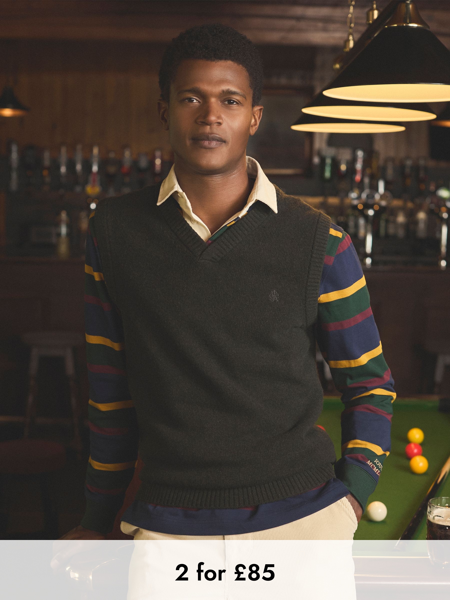 Highland Dark Green Wool-Rich Knitted Tank Top (AU8643) | £55