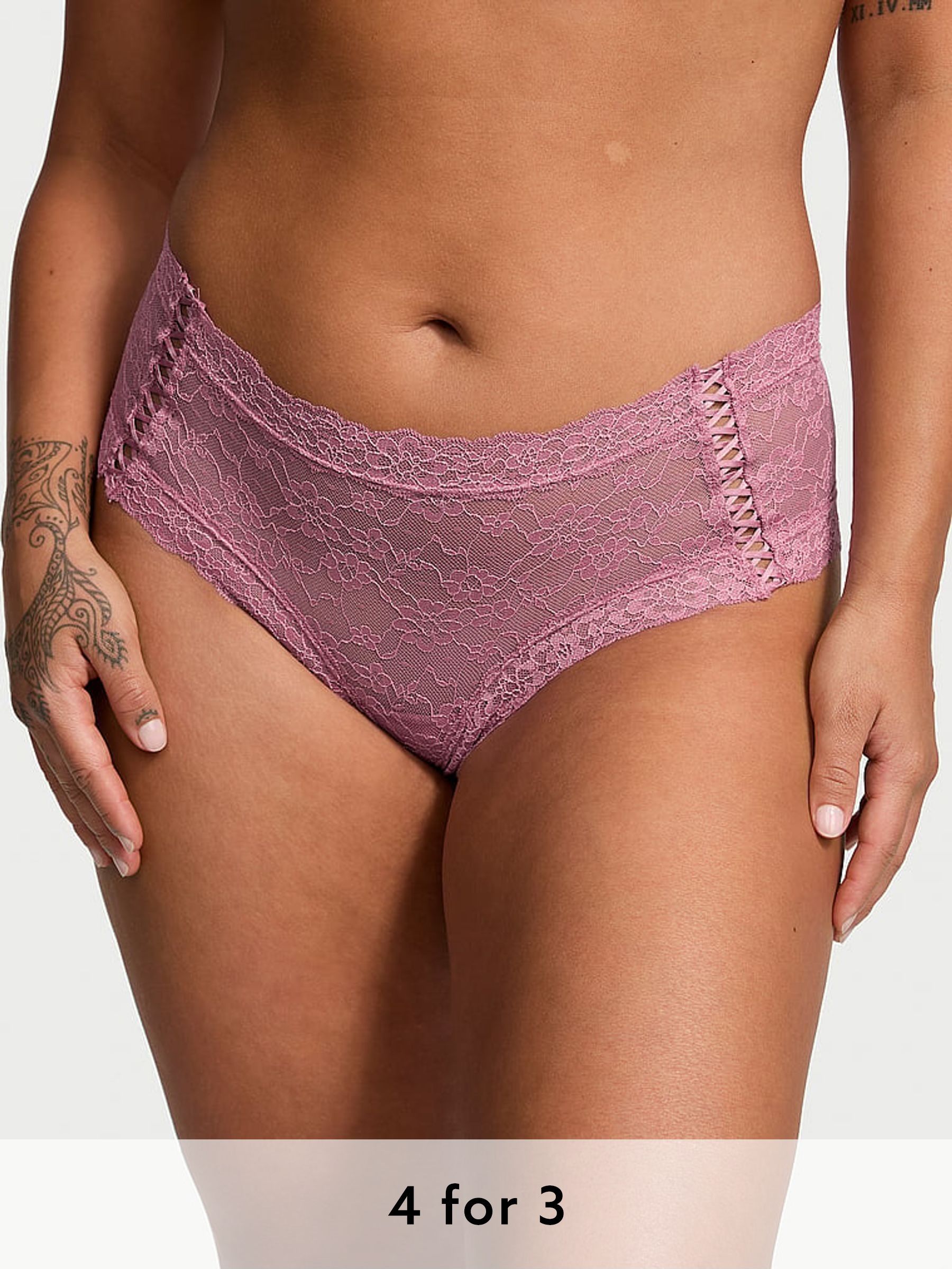 Thistle Purple Cheeky Knickers (AU9508) | £9