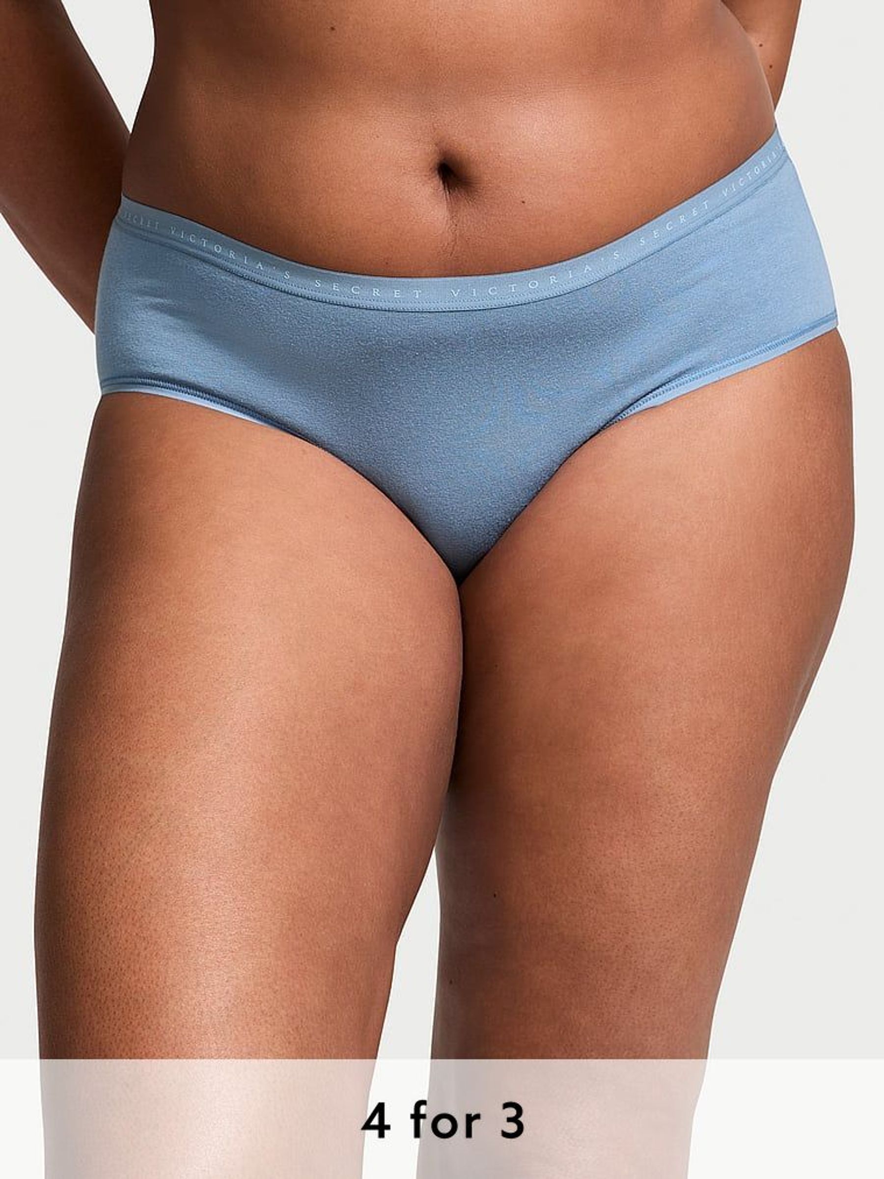 Faded Denim Blue Hipster Knickers (AU9516) | £9