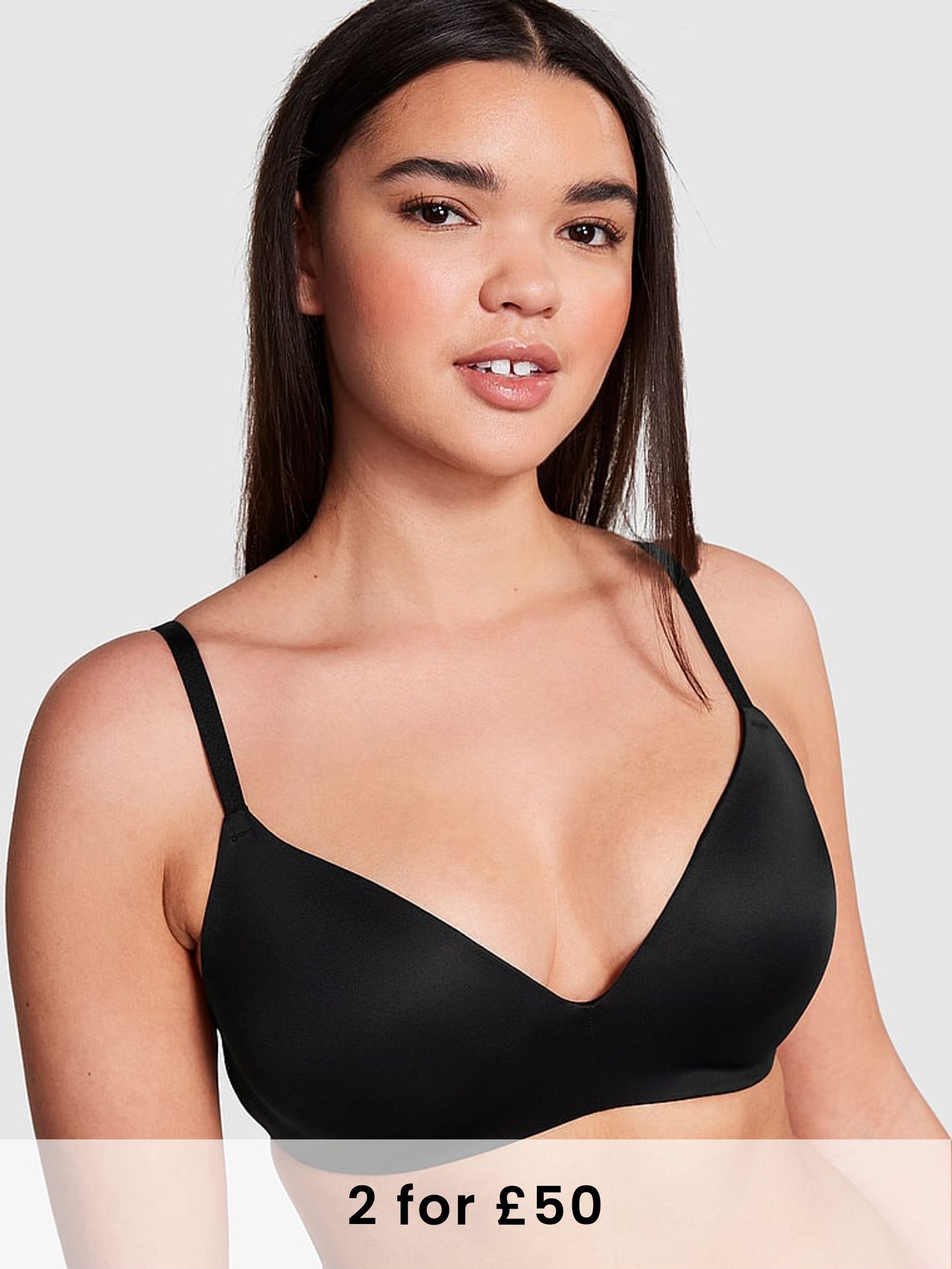 Black Non Wired Push Up Bra (AU9538) | £29