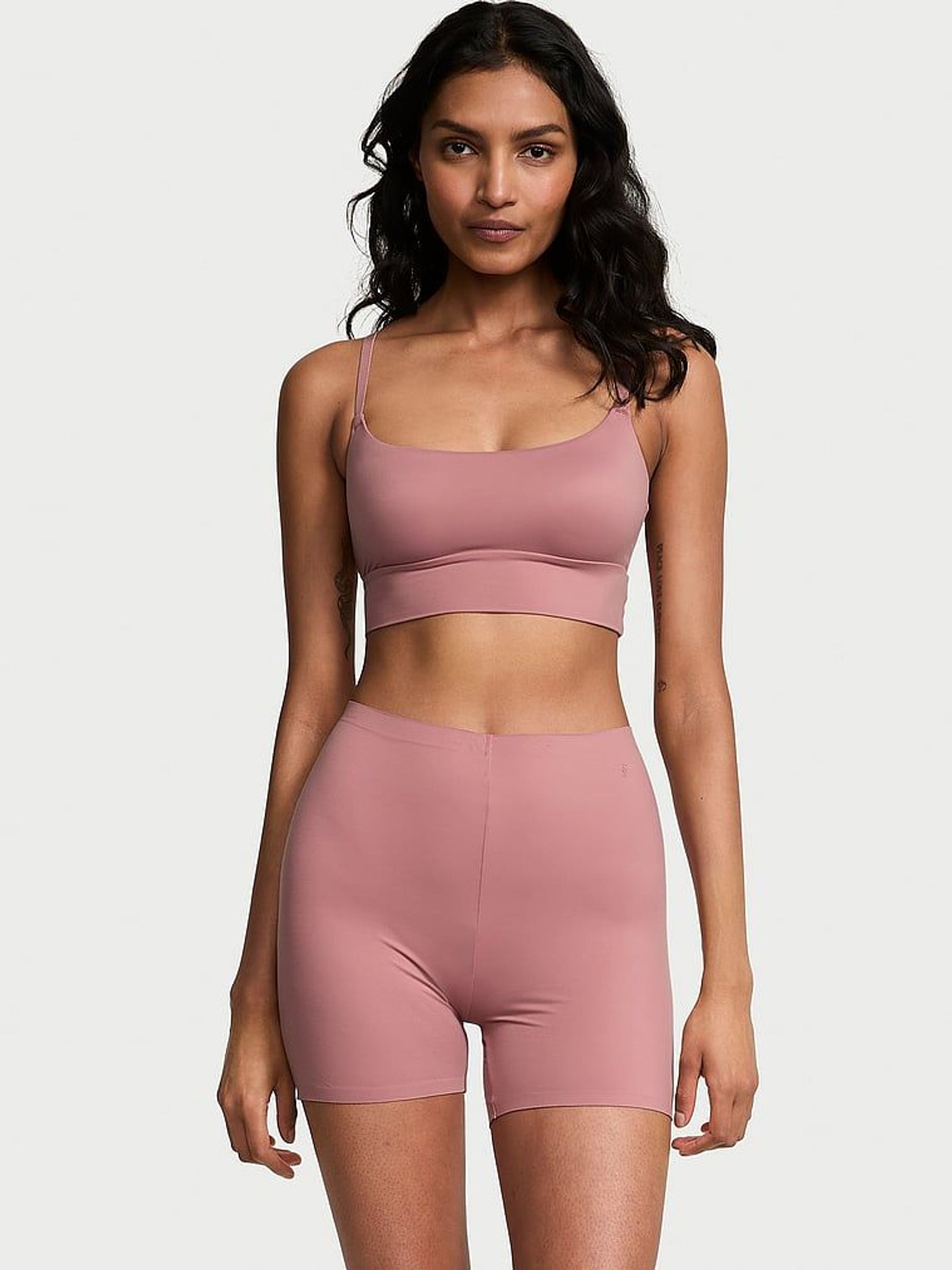 Nostalgia Rose Pink BODYWEAR By Victoria with FeatherSoft™ Innovation Bike Shorts (AU9544) | £25