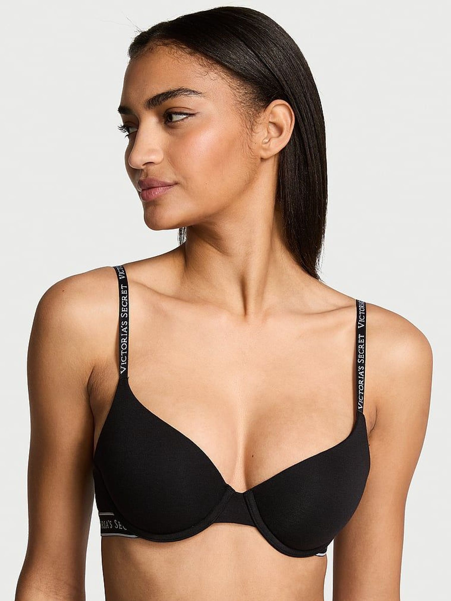 Black Demi Lightly Lined Bra (AU9546) | £35