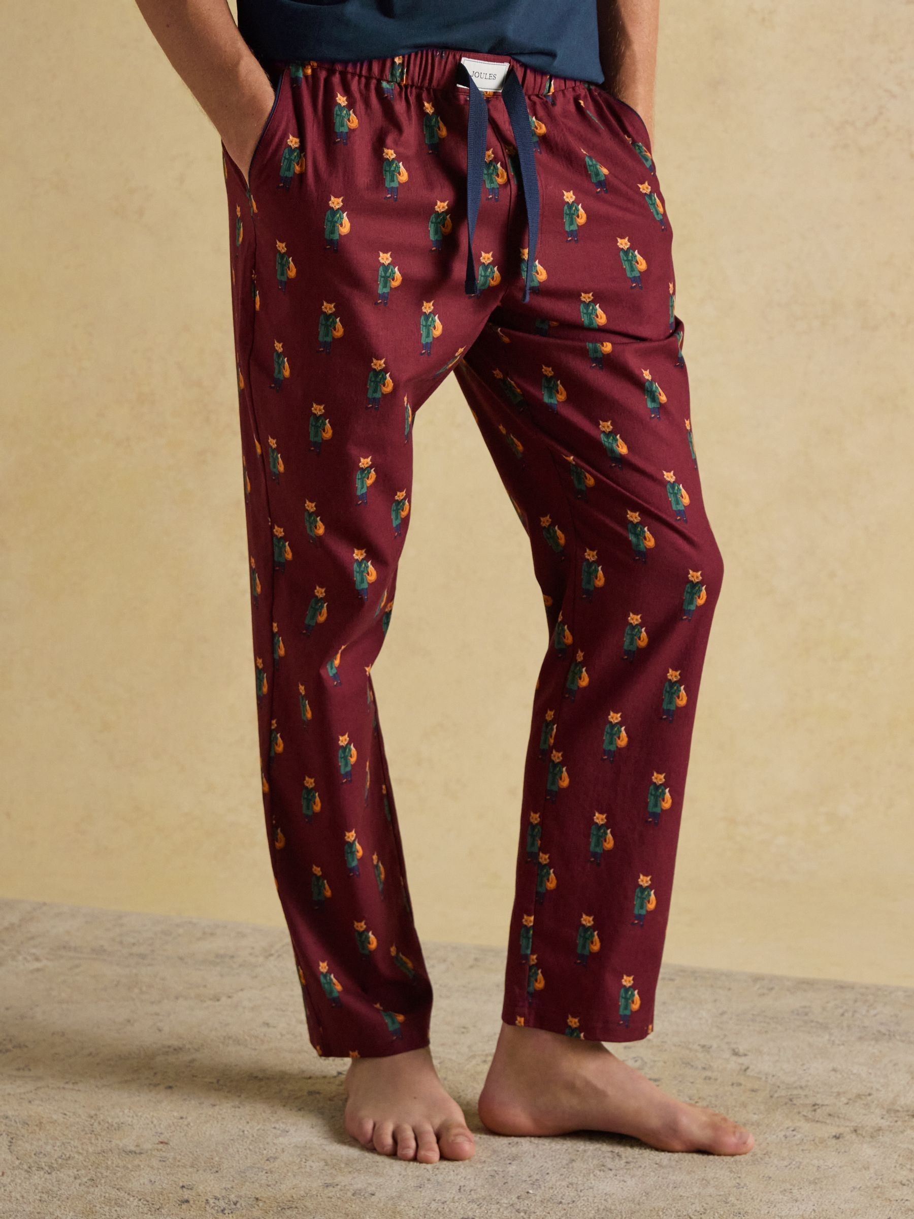 Dozer Burgundy Red Pyjama Bottoms