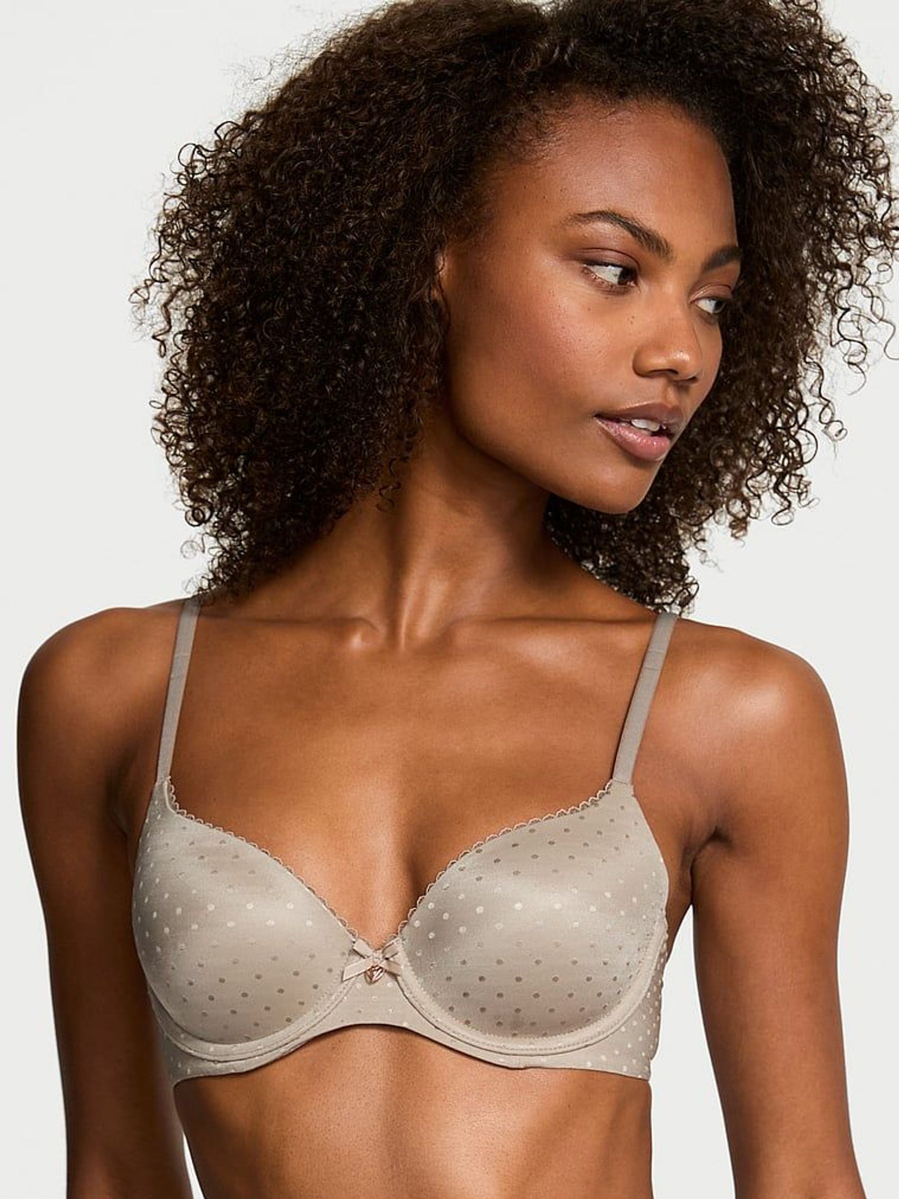 Turtledove Grey Lightly Lined Demi Bra (AU9745) | £39