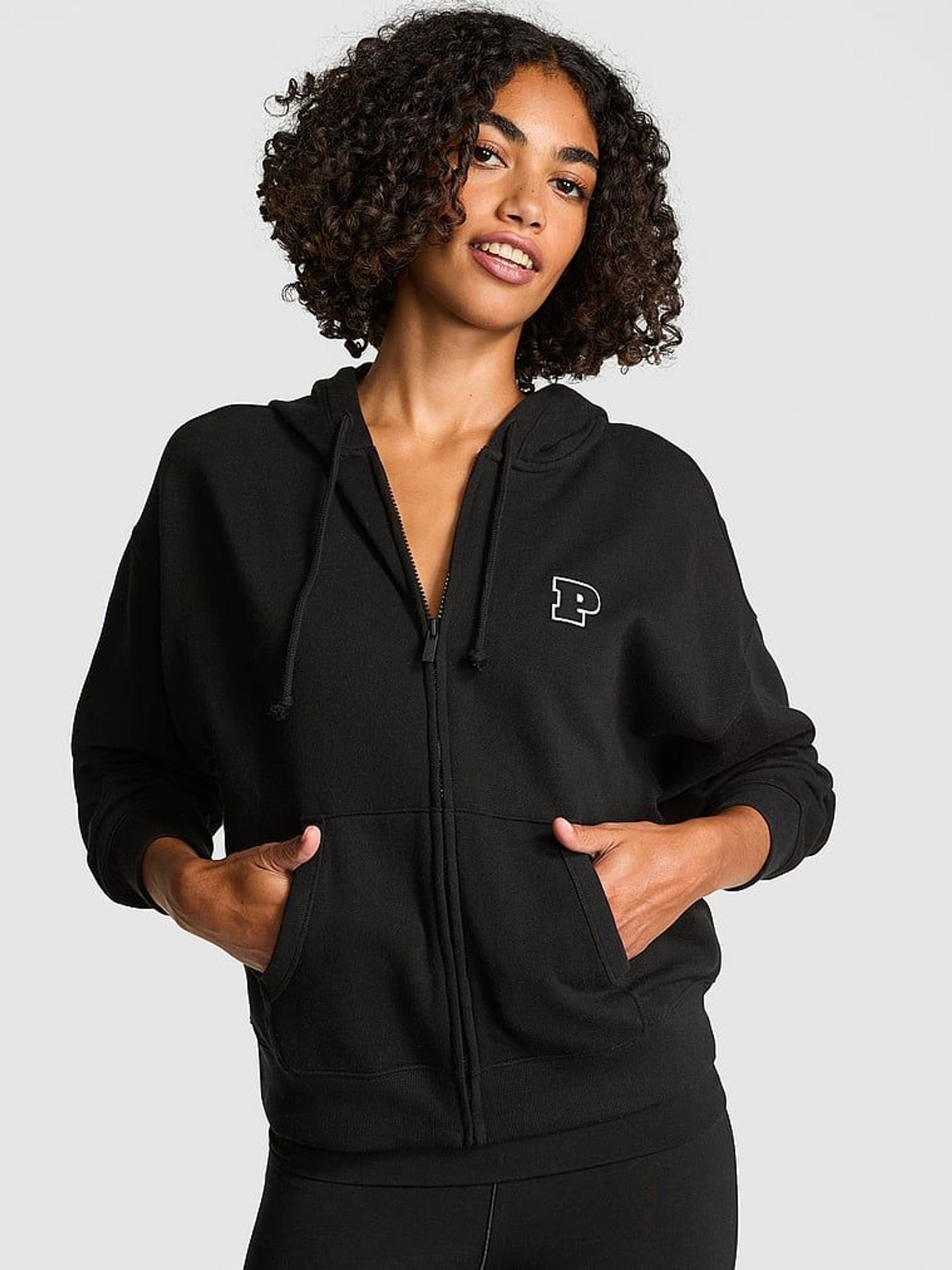 Black and White Zip Up Hoodie (AU9775) | £55