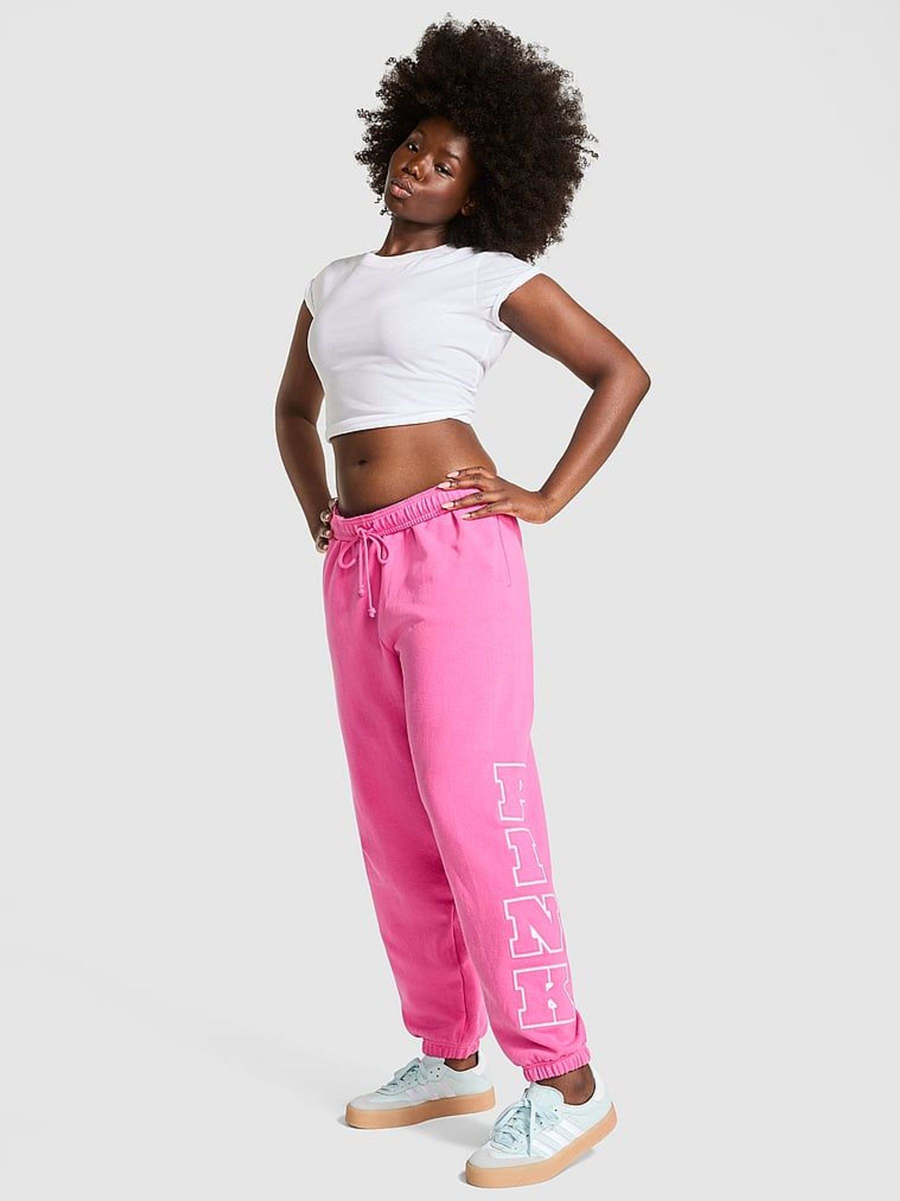 Pink Gossip Cuffed Joggers (AU9776) | £55