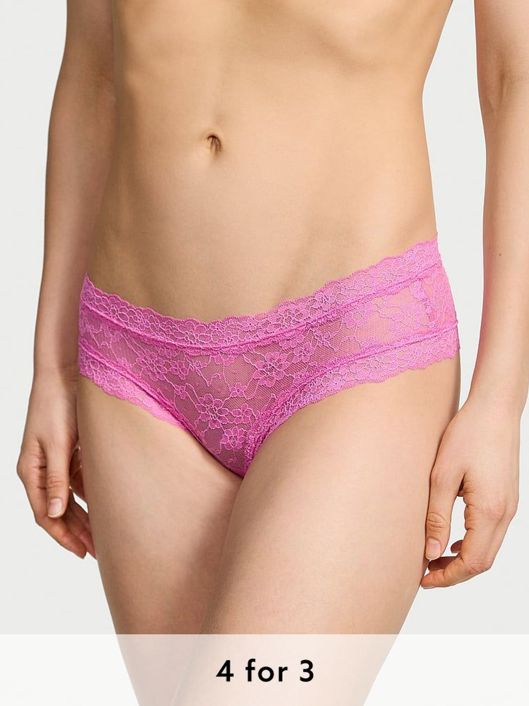 New Peony Pink Cheeky Knickers (AV1048) | £9