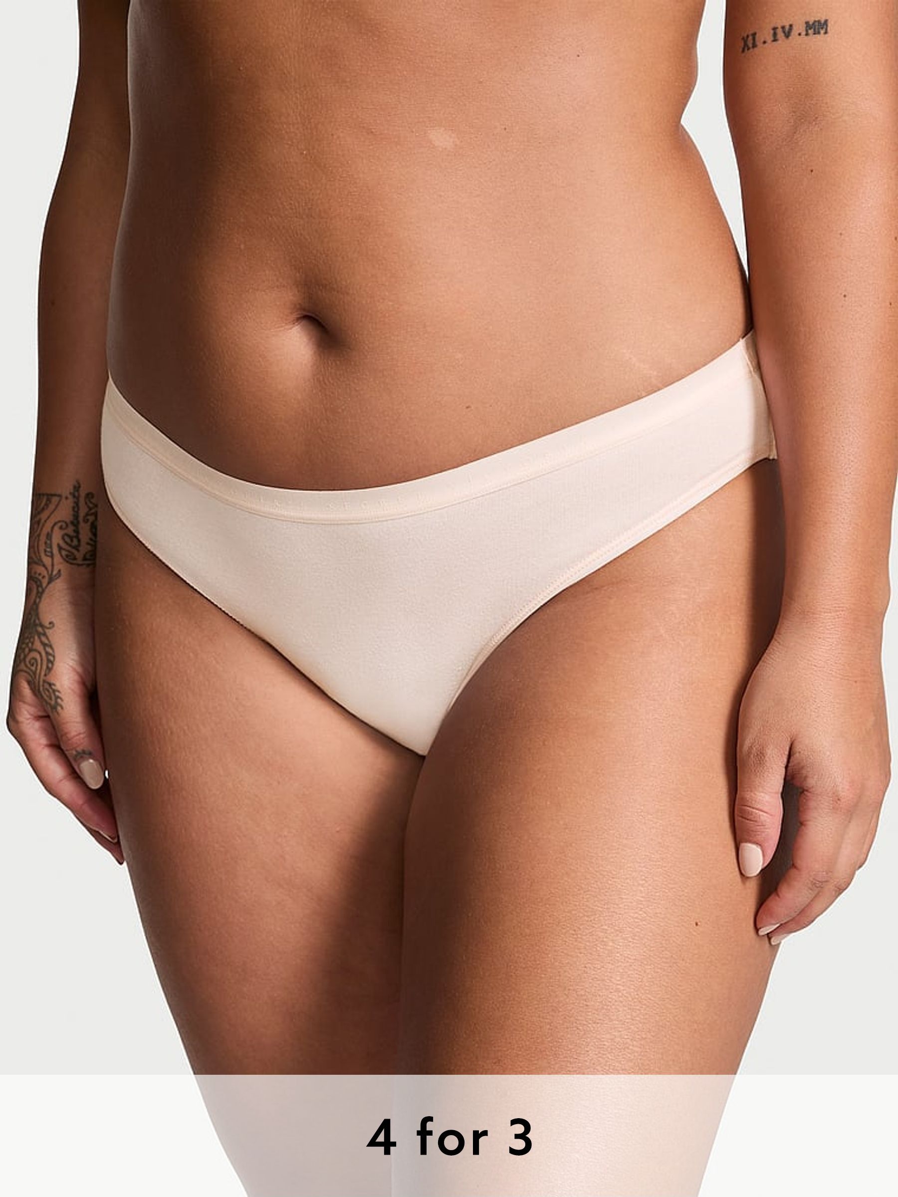 Purest Pink Bikini Knickers (AV1061) | £9
