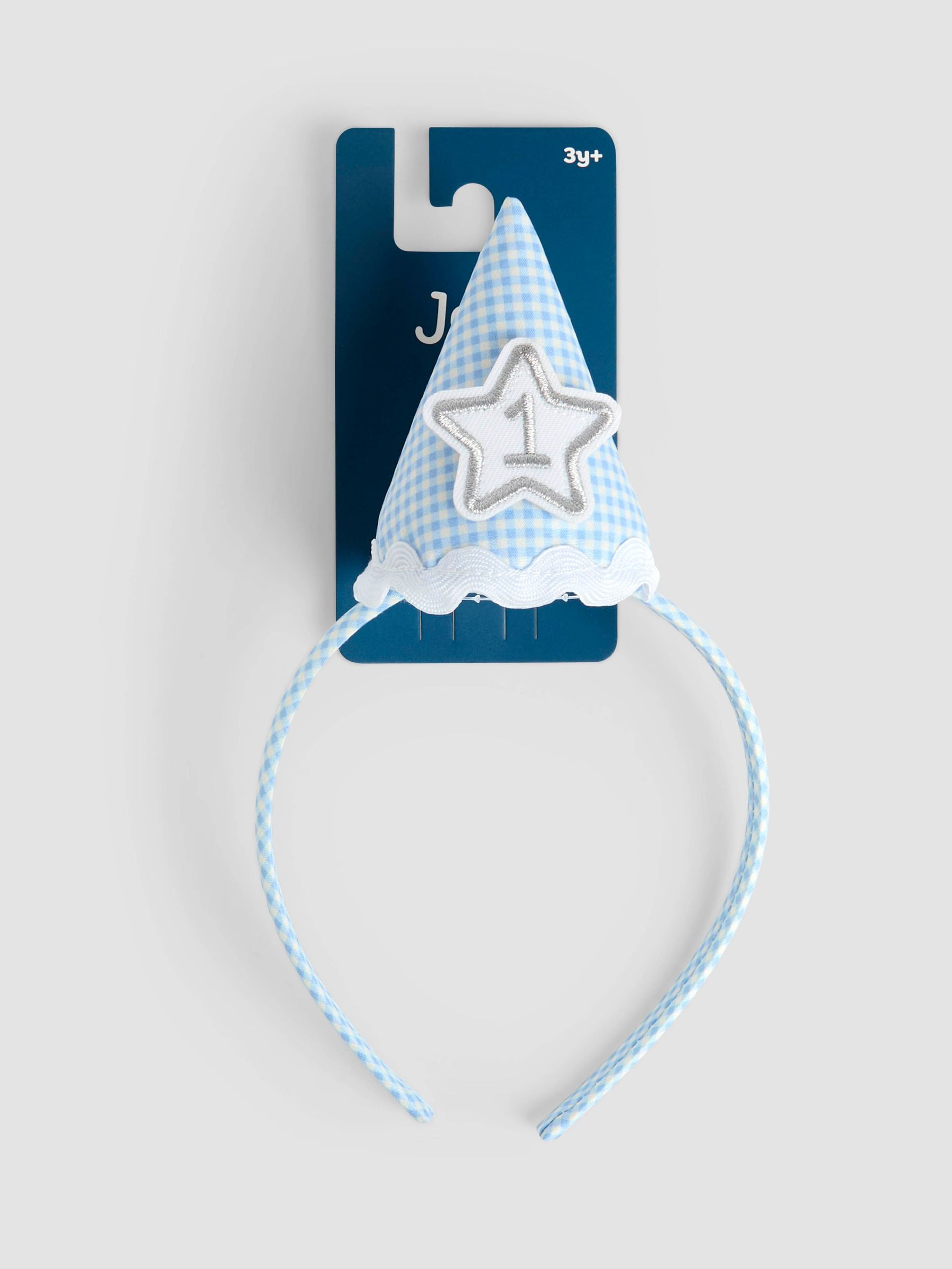 Gingham Birthday Hat Headband (AV1784) | £10