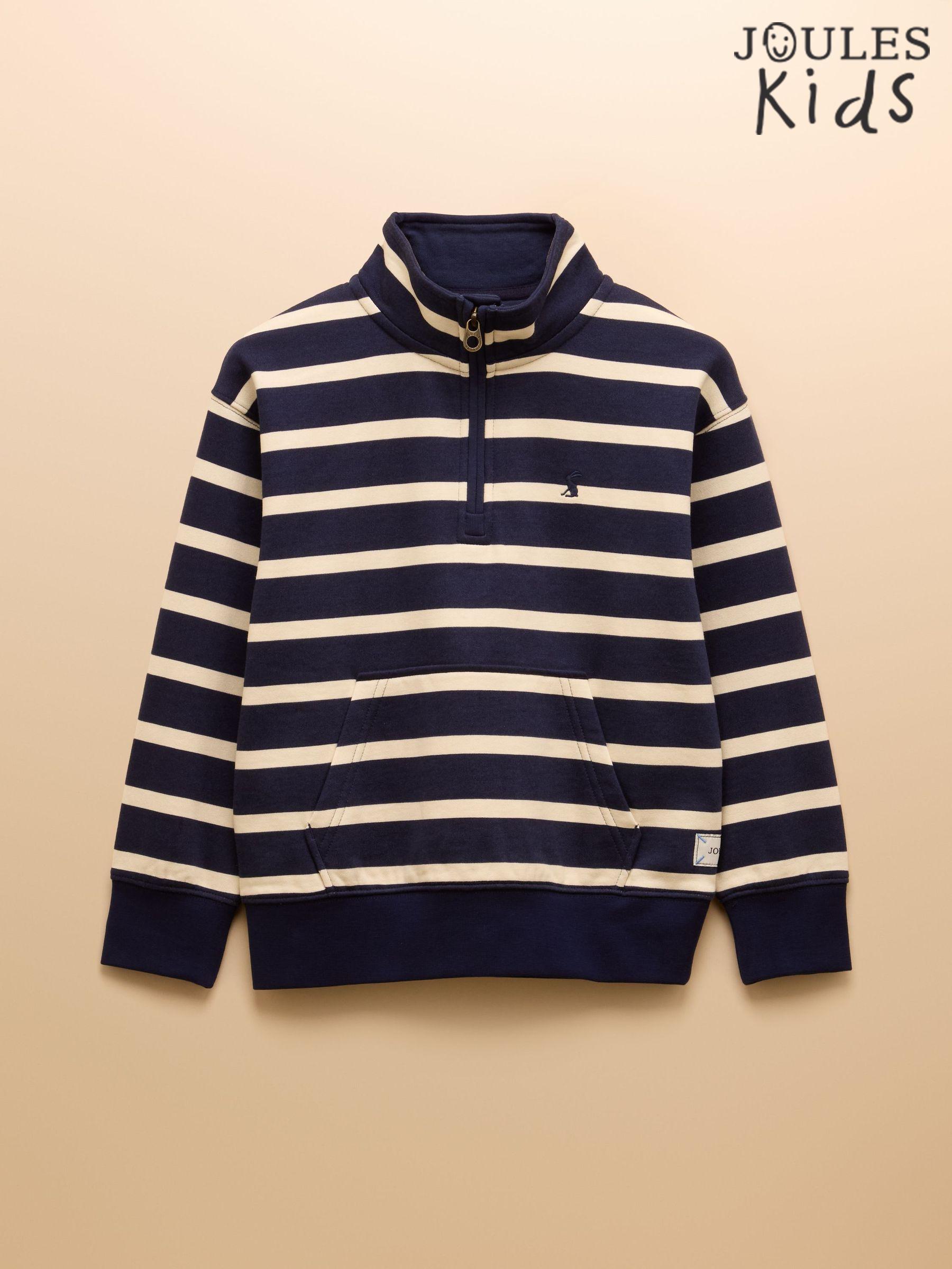 Alfie Navy Quarter Zip Sweatshirt (AV2404) | £26 - £32