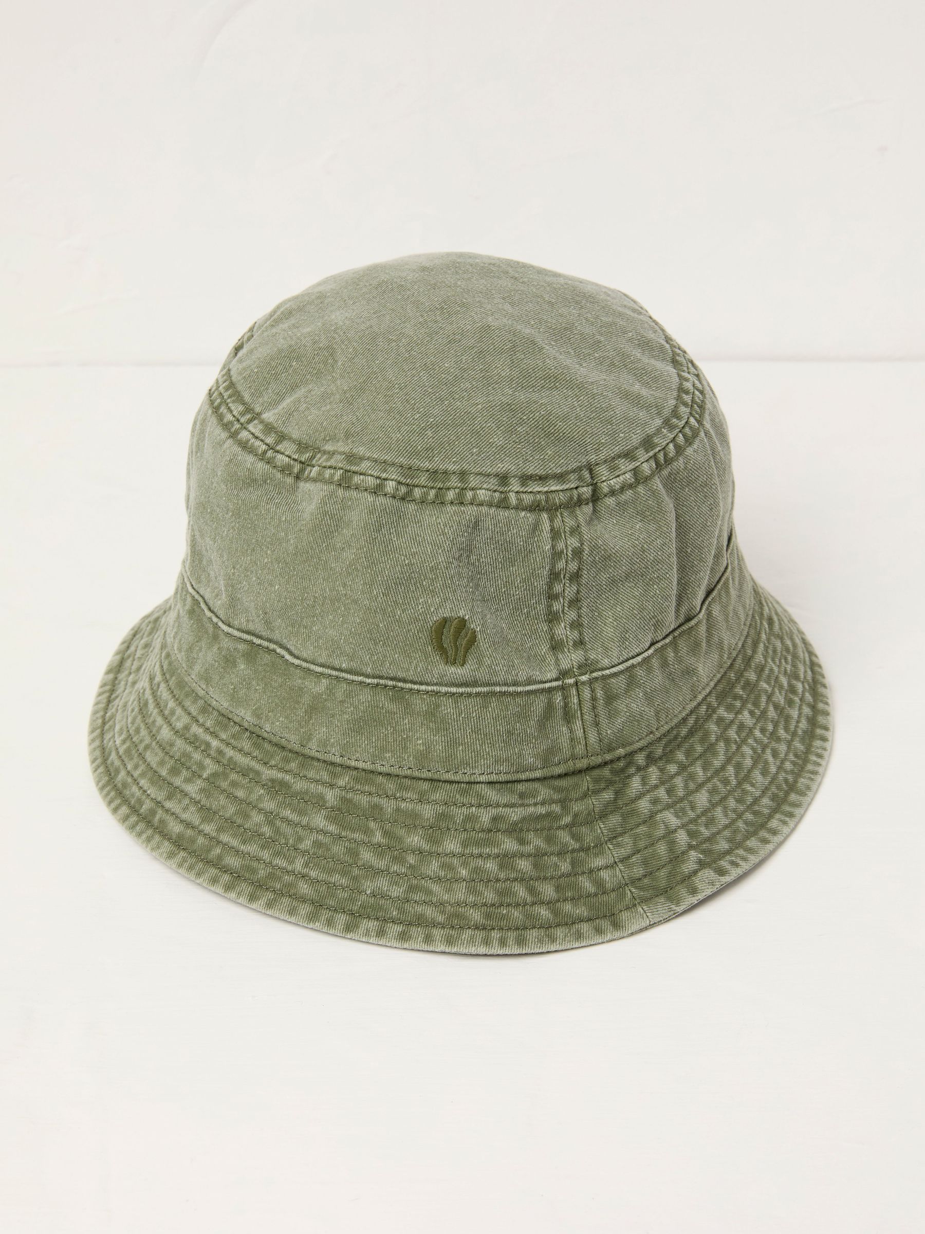 Khaki Green Washed Bucket 100% Cotton Hat (AV2510) | £20