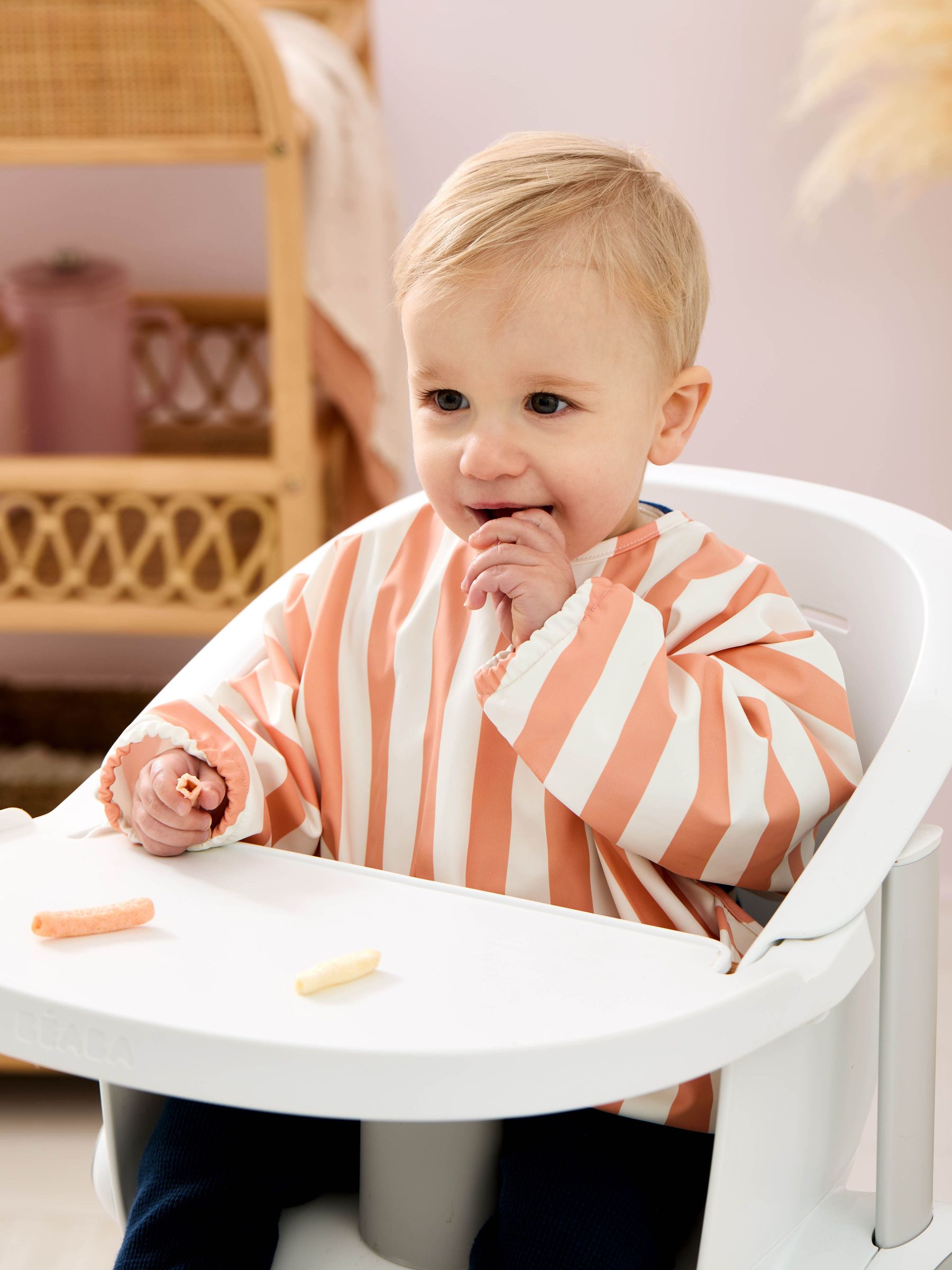 Orange Stripe Sleeved Bib (AV5123) | £10
