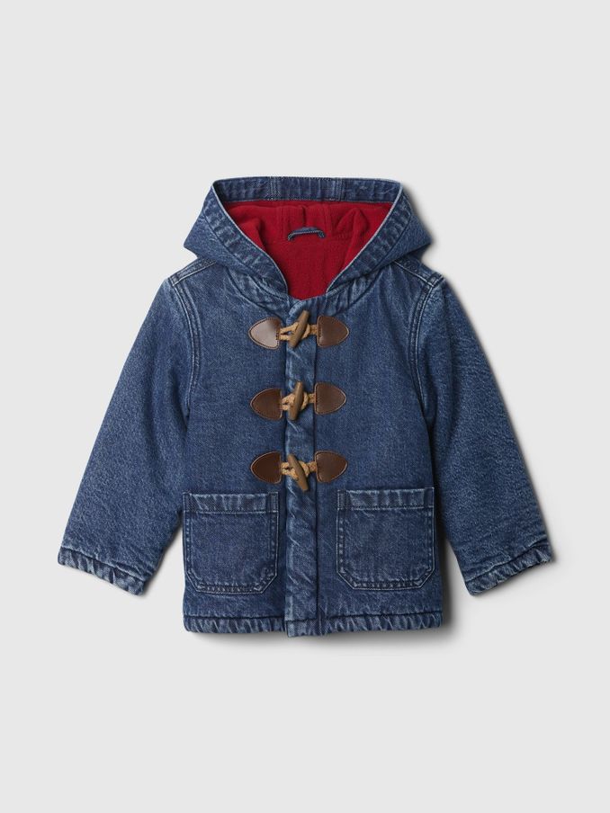 Blue Paddington Toggle Denim Duffle Coat Jacket (6mths-5yrs) (AV6739) | £70