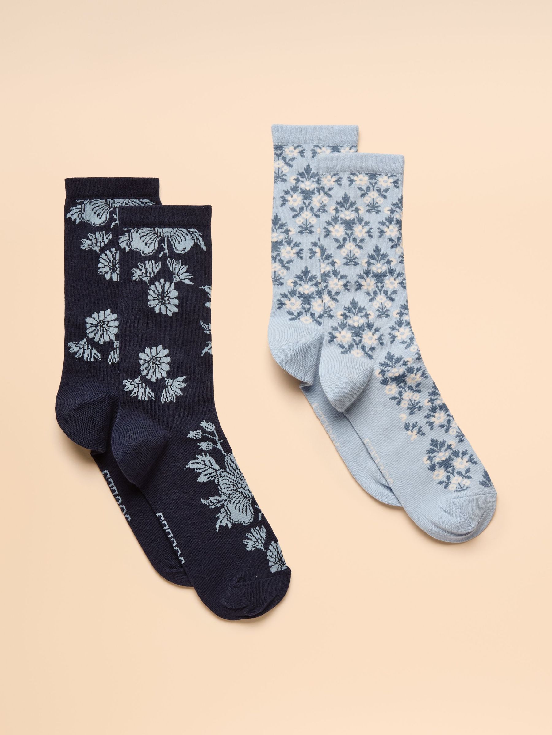Everyday Blue/Navy 2 Pack Socks (AV7347) | £9.95