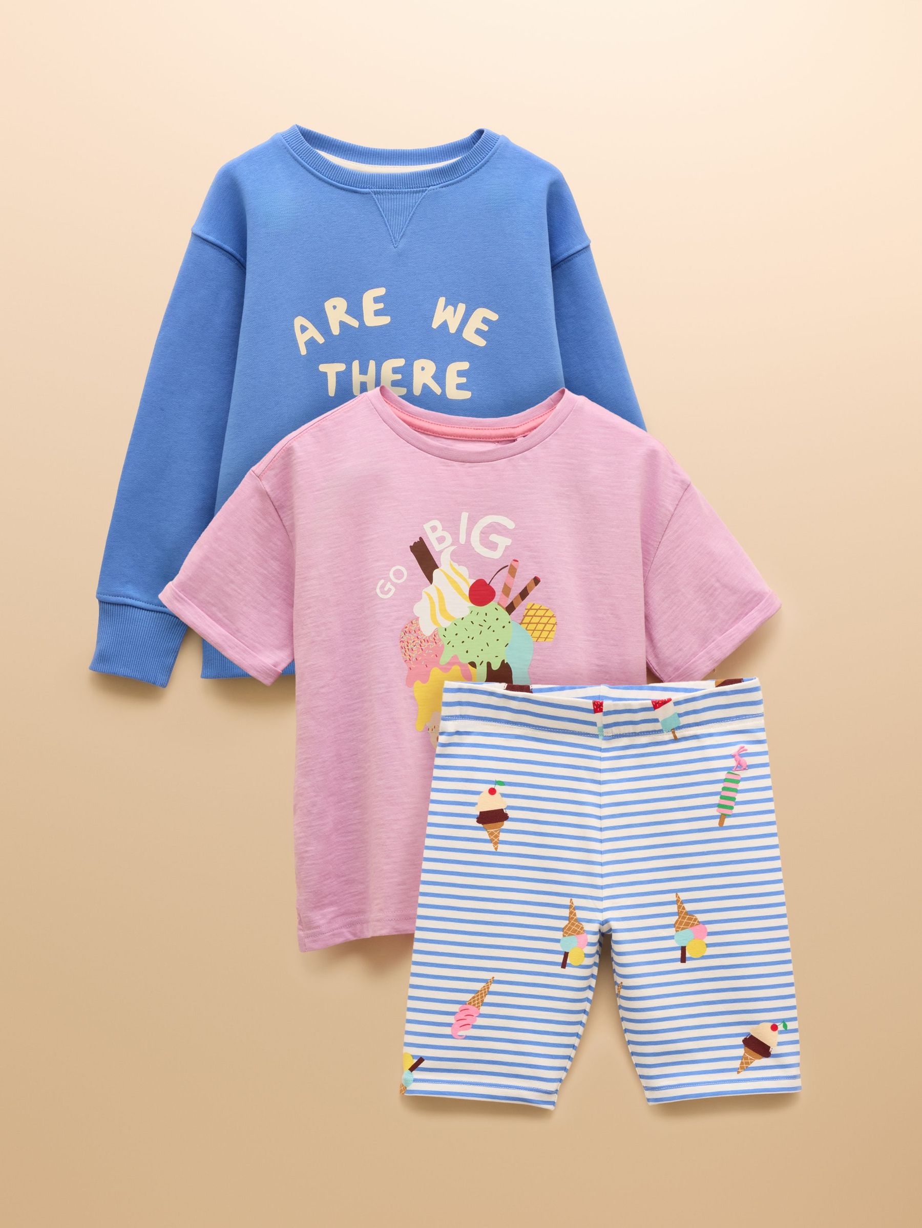 Top To Toe Multi Three Piece Outfit Set (AV7407) | £34 - £37