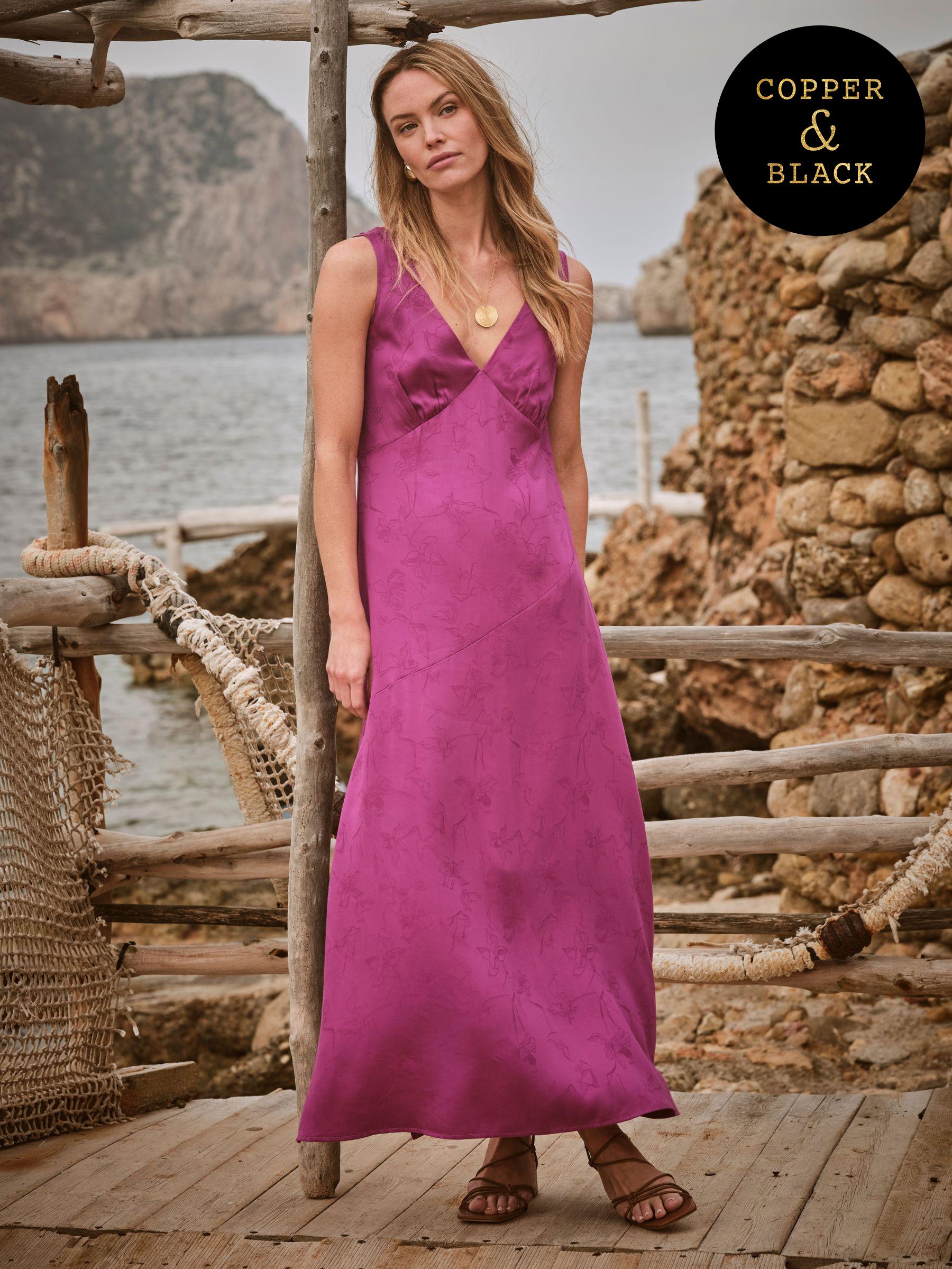Josephine Purple Slip Dress (AV7703) | £89