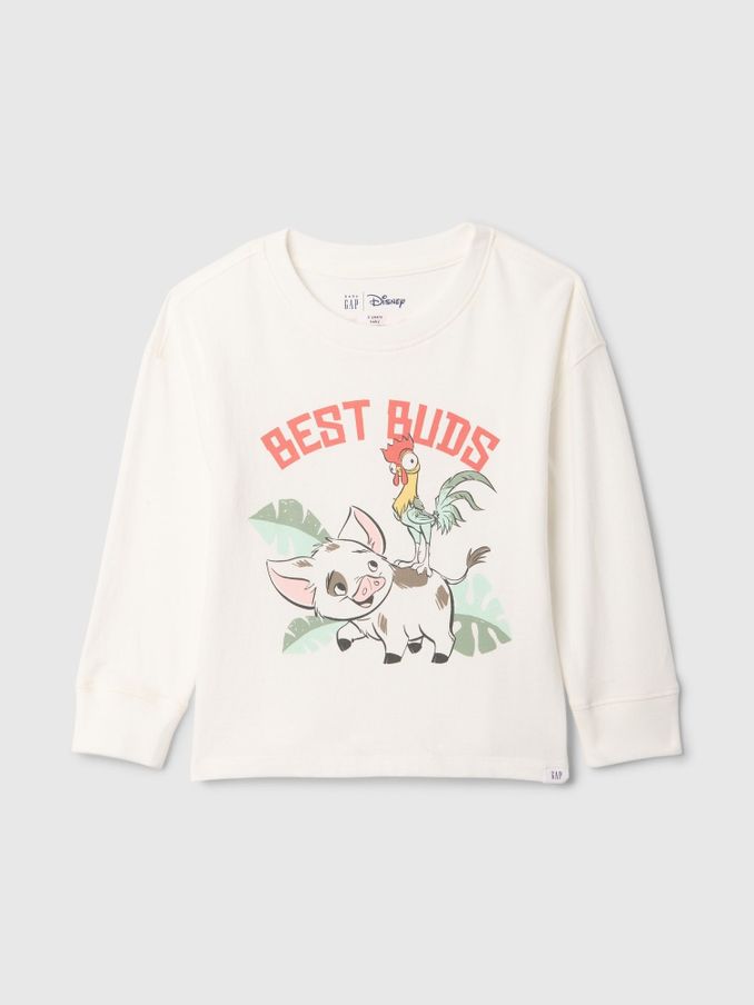 White Pua & Hei Hei Disney Moana Graphic T-Shirt (6mths-5yrs) (AV8439) | £11