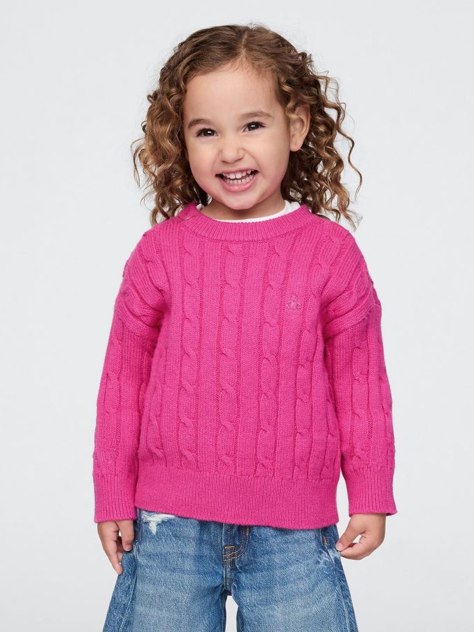 Pink CashSoft Cable-Knit Jumper (AV8445) | £15