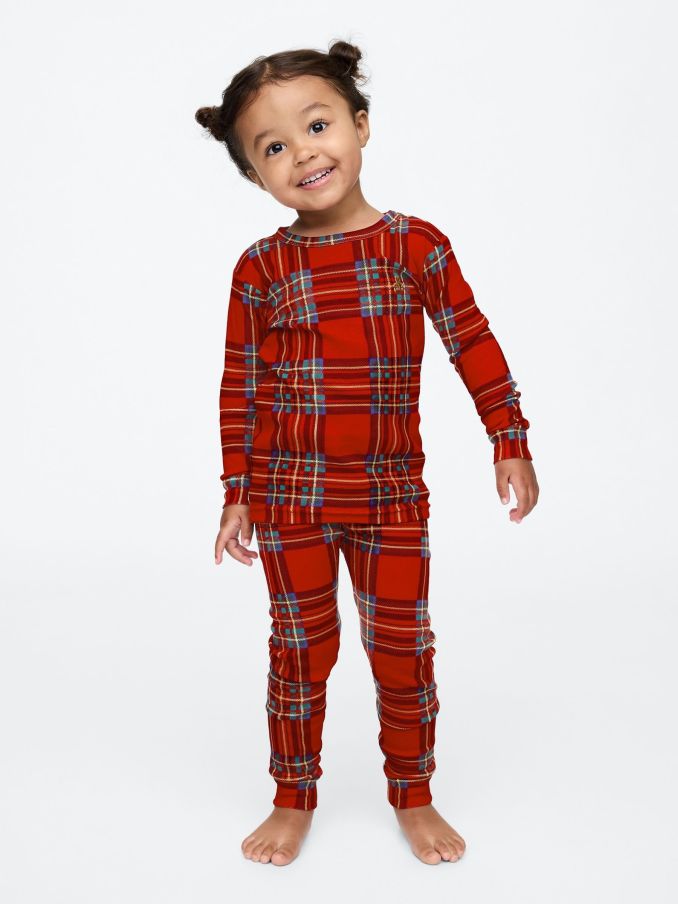 Red Matching Family Christmas Plaid Pyjama Set (6mths-5yrs) (AV8469) | £11