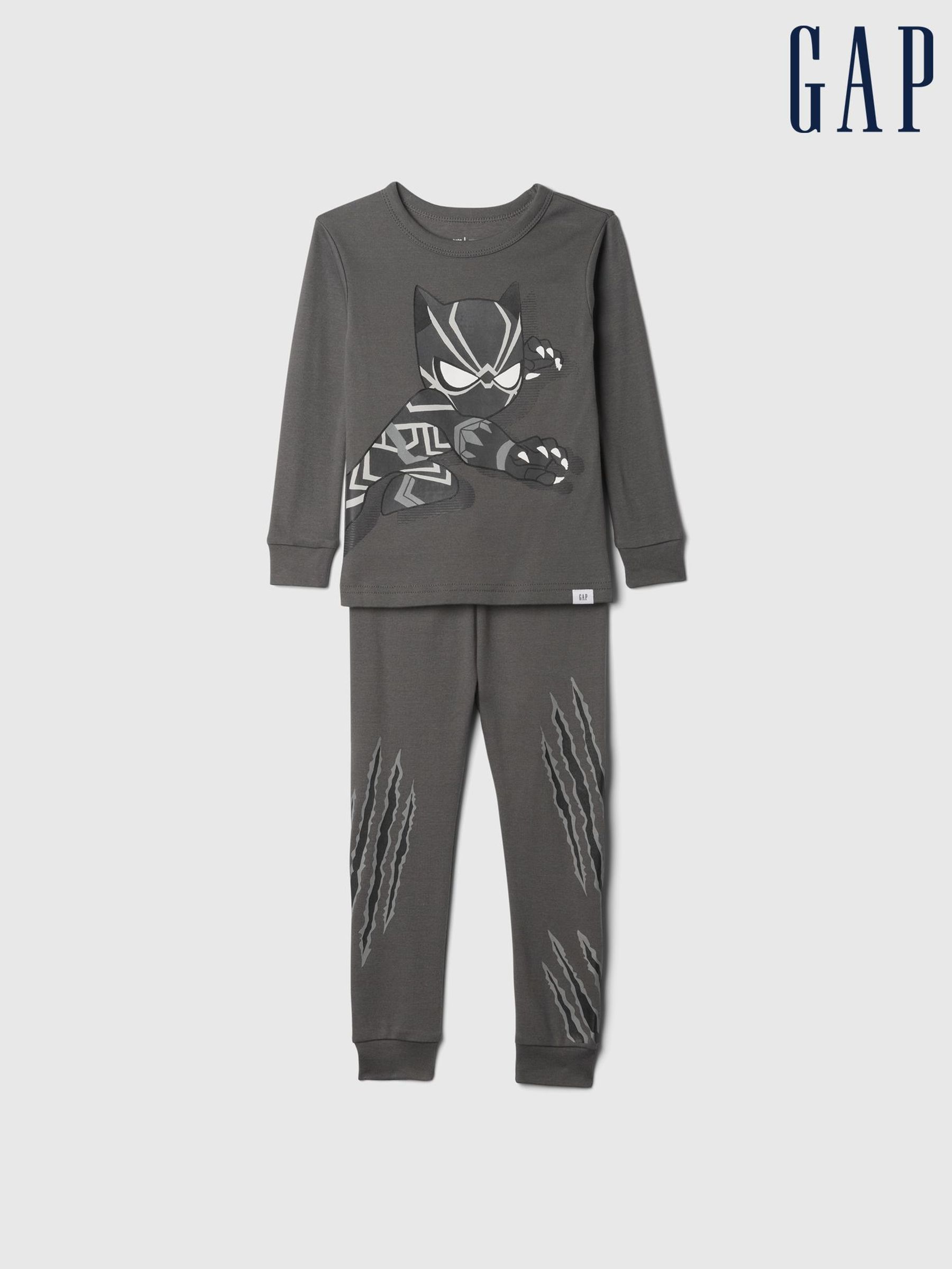 Grey Black Panther Marvel Brushed Cotton Pyjamas (12mths-5yrs) (AV8471) | £25