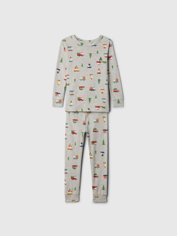Grey Driving Home For Christmas Print Pyjamas (6mths-5yrs) (AV8488) | £10