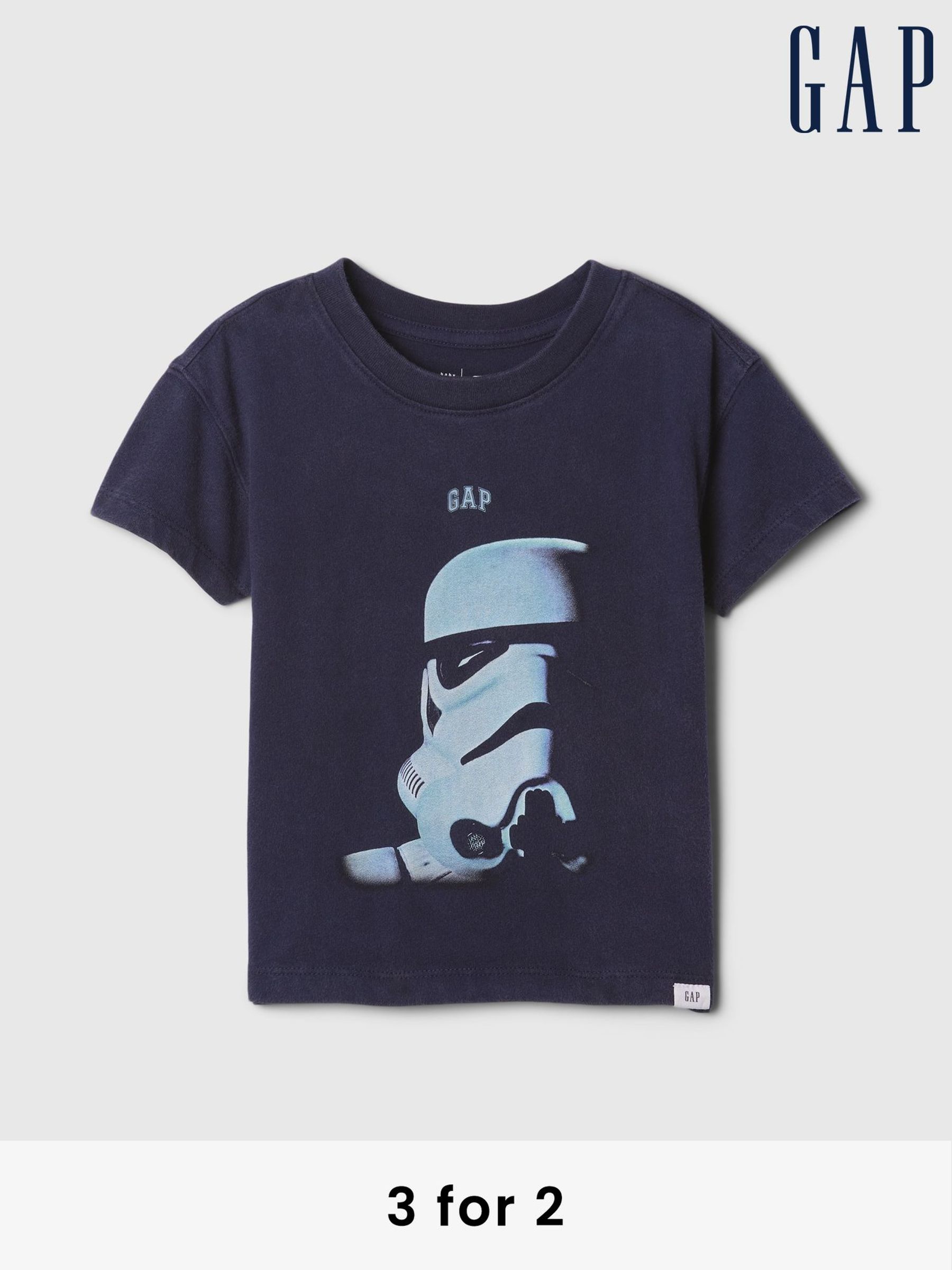 Navy Blue Stormtrooper Star Wars Graphic T-Shirt (6mths-5yrs) (AV8498) | £30