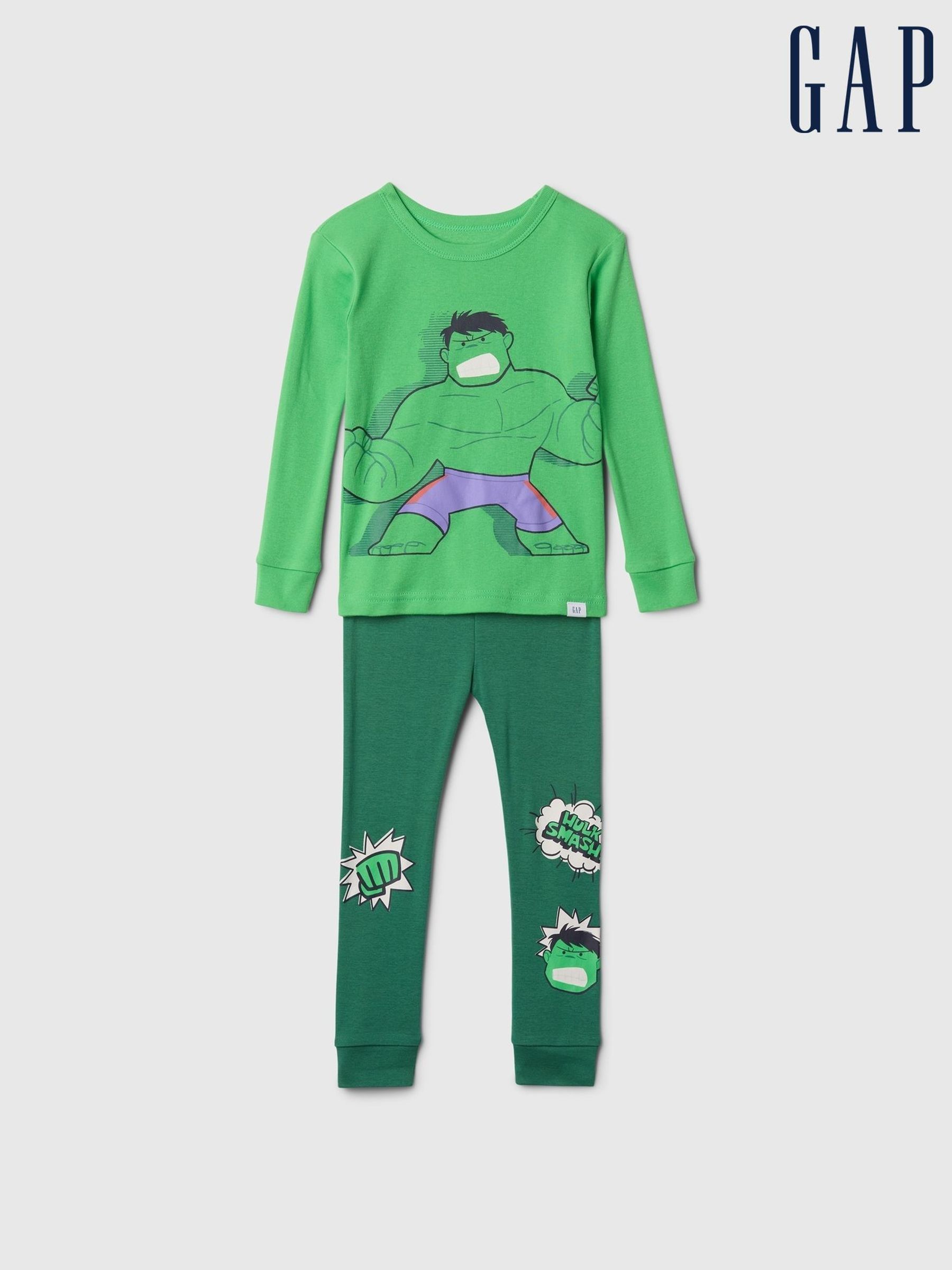 Green Hulk Marvel Brushed Cotton Pyjamas (12mths-5yrs) (AV8511) | £25