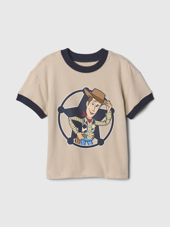 Beige Woody Disney Toy Story Cotton Short Sleeve T-Shirt (6mths-5yrs) (AV8515) | £11