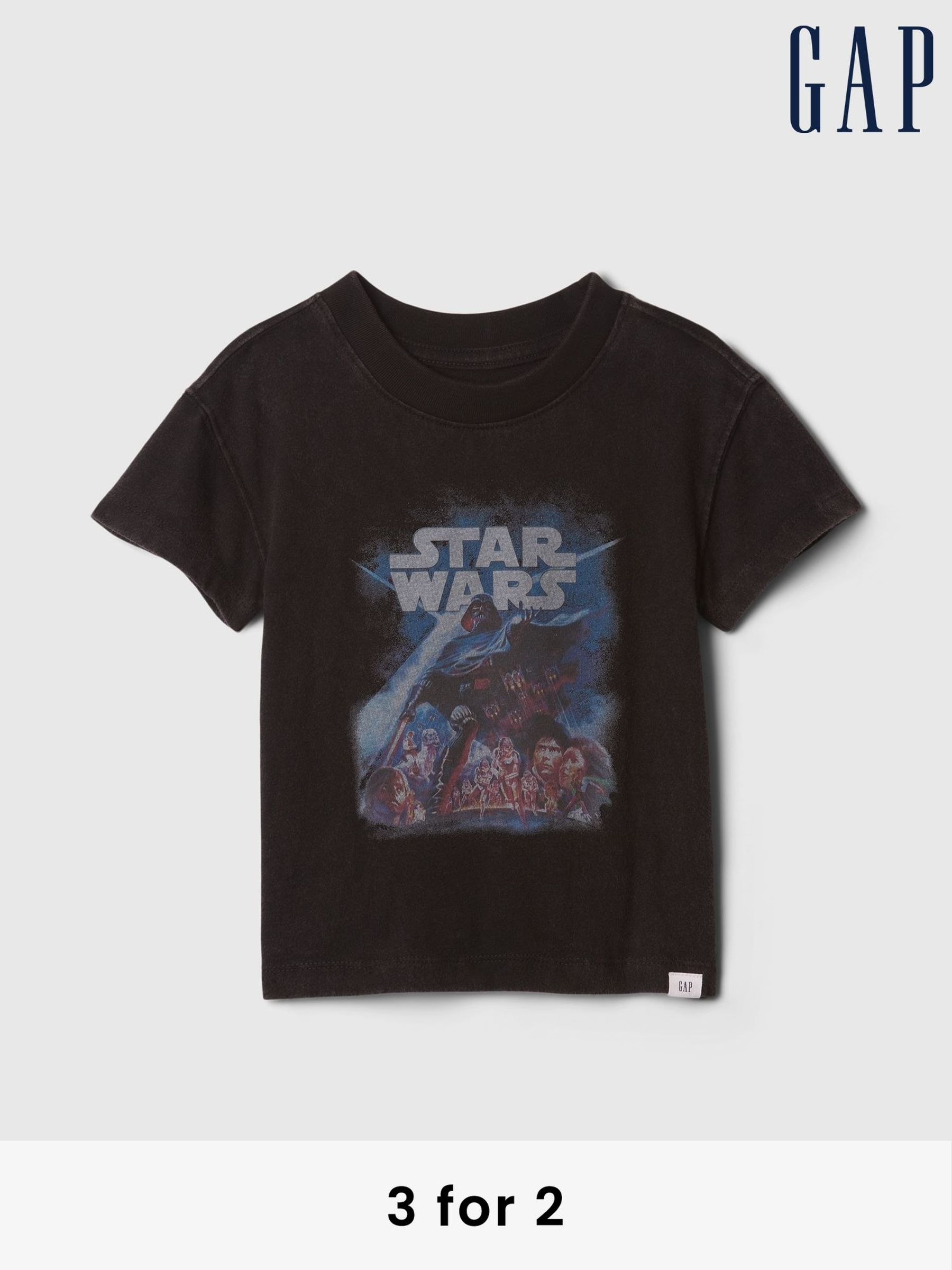 Black Star Wars Graphic T-Shirt (6mths-5yrs) (AV8534) | £30