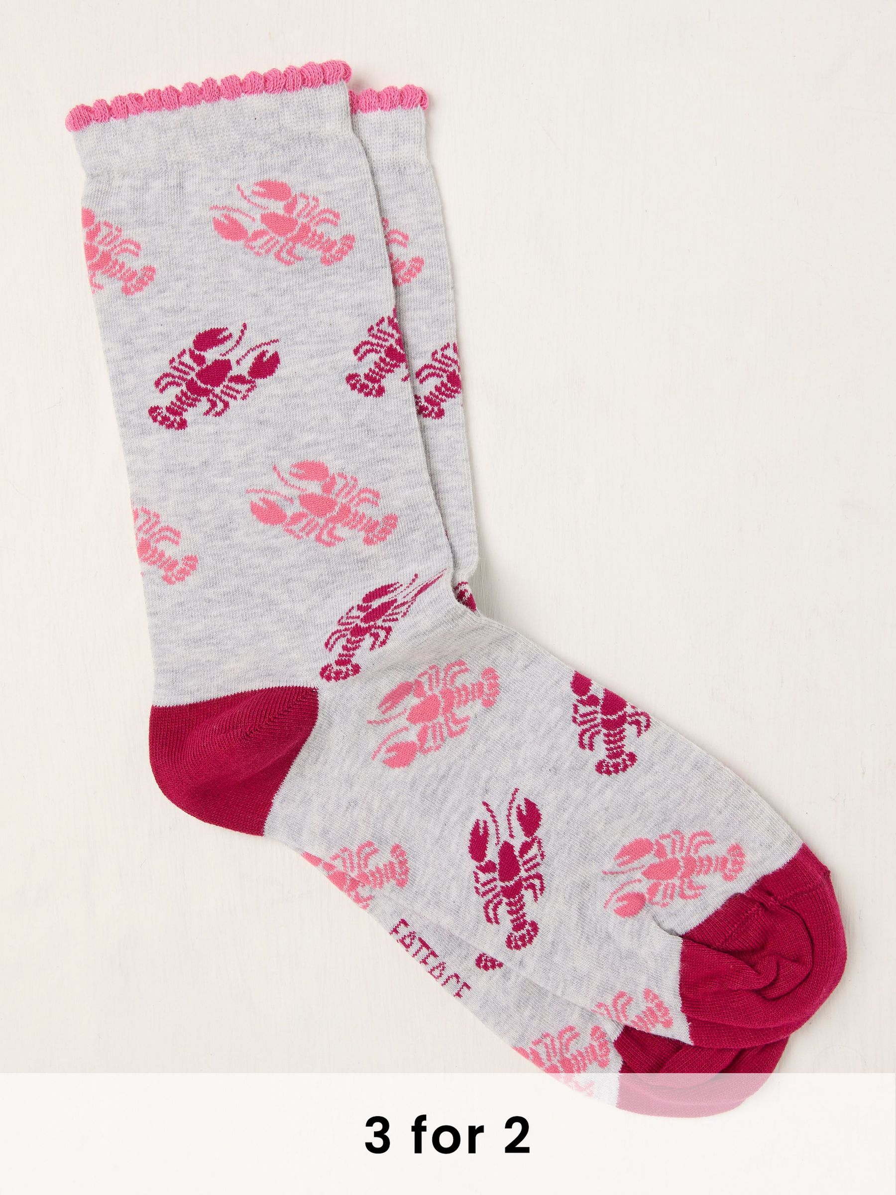 Grey Lobster Sock (AW0274) | £7.50