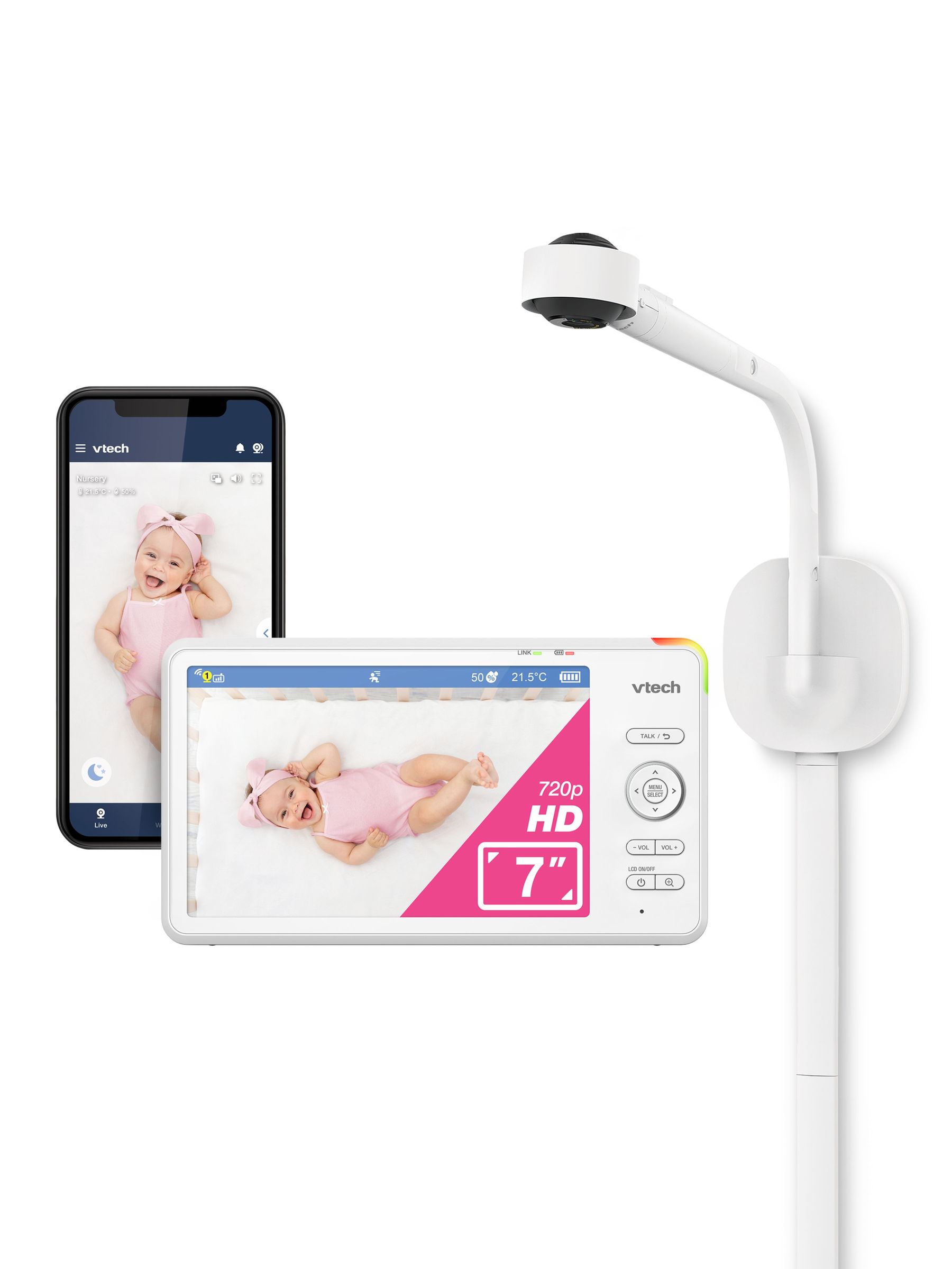 V-Tech RM7787HD 7" Full HD Over-The-Cot Monitor (AW1459) | £220