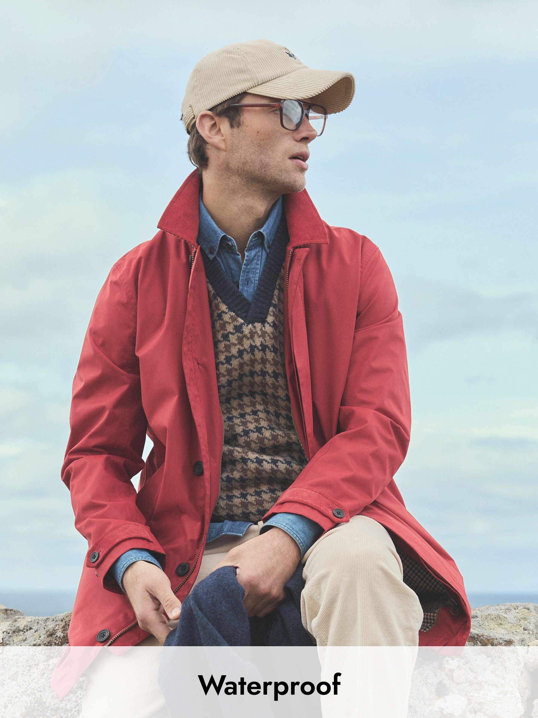 Sandford Orange Waterproof Raincoat (AW3699) | £129