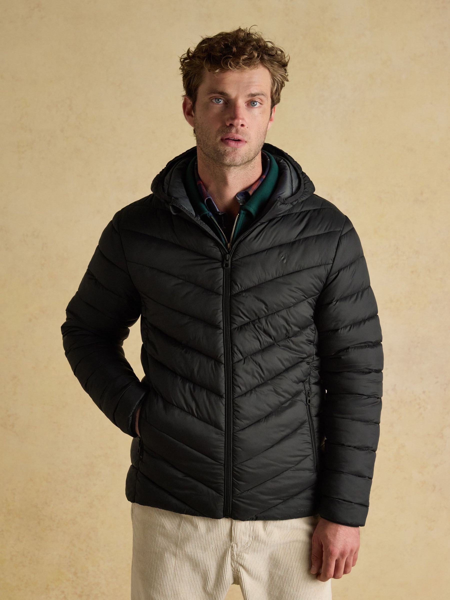 Garrett Black Showerproof Padded Jacket (AW3701) | £35