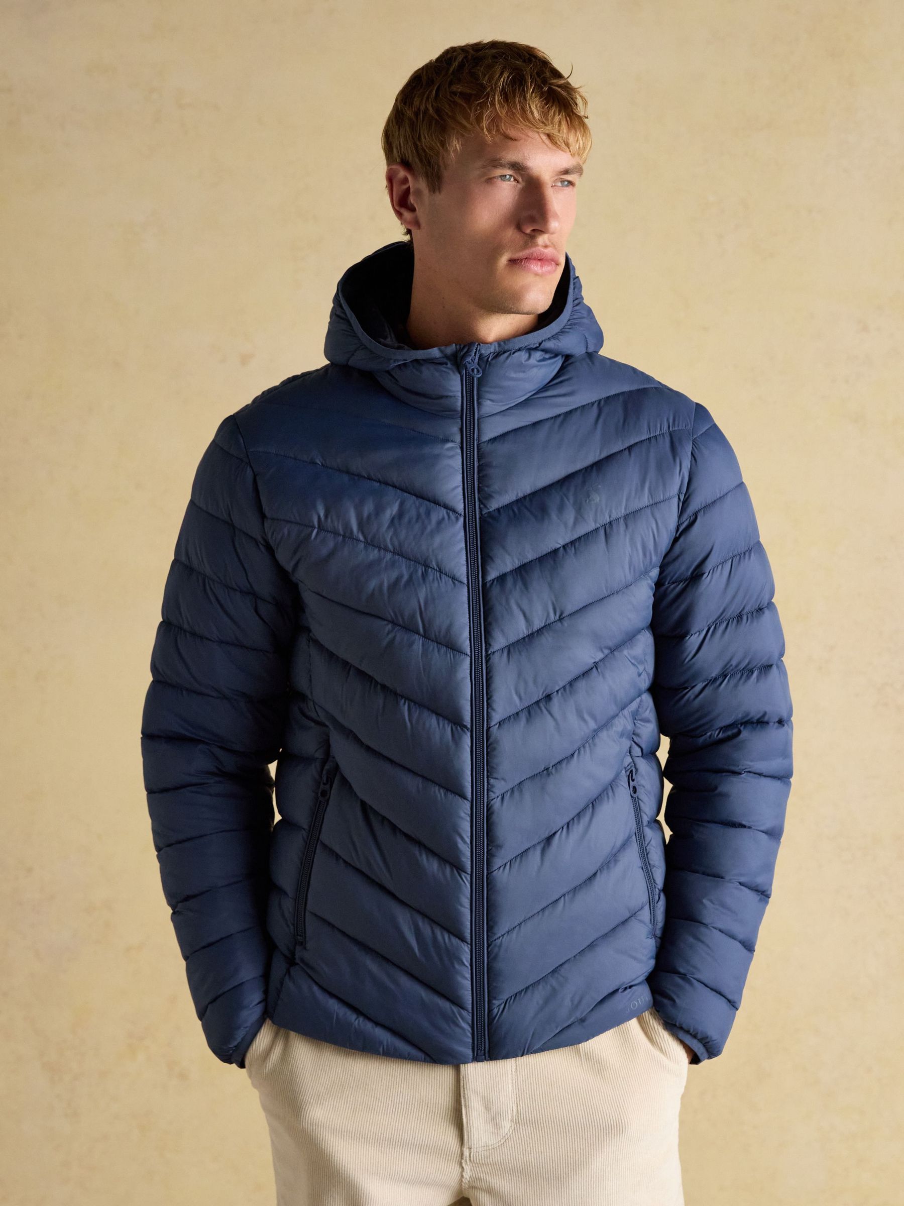 Garrett Blue Showerproof Padded Jacket (AW3703) | £59