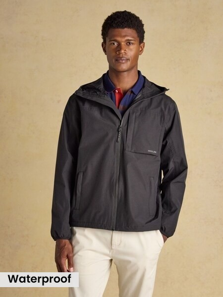 Ayston Black Lightweight Waterproof Coat