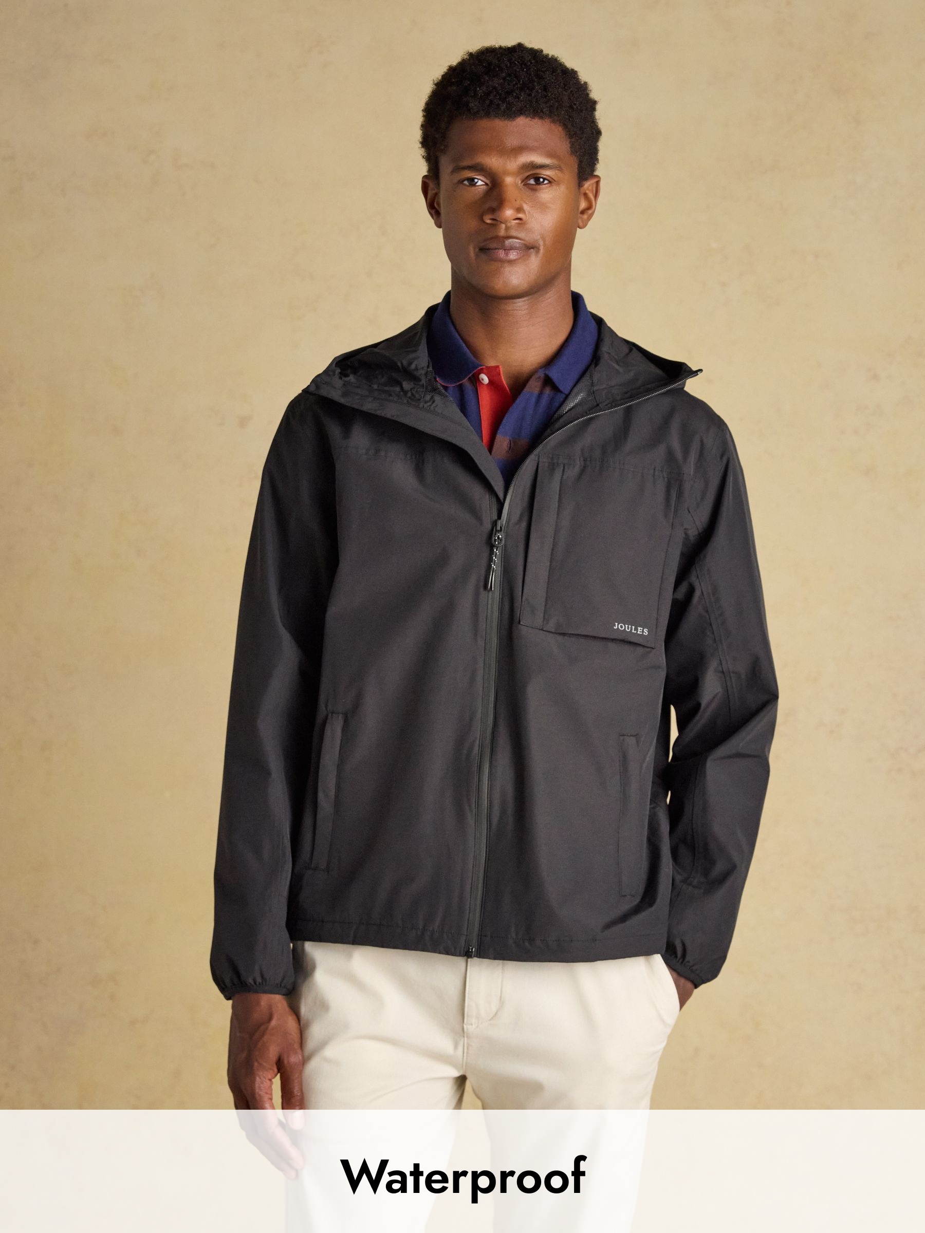 Ayston Black Lightweight Waterproof Coat (AW3704) | £47