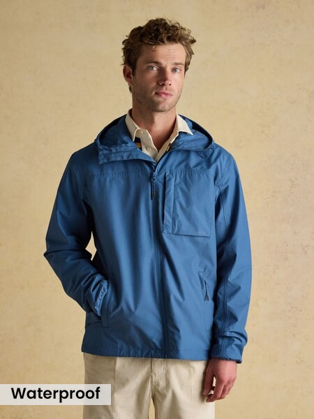Ayston Blue Lightweight Waterproof Coat