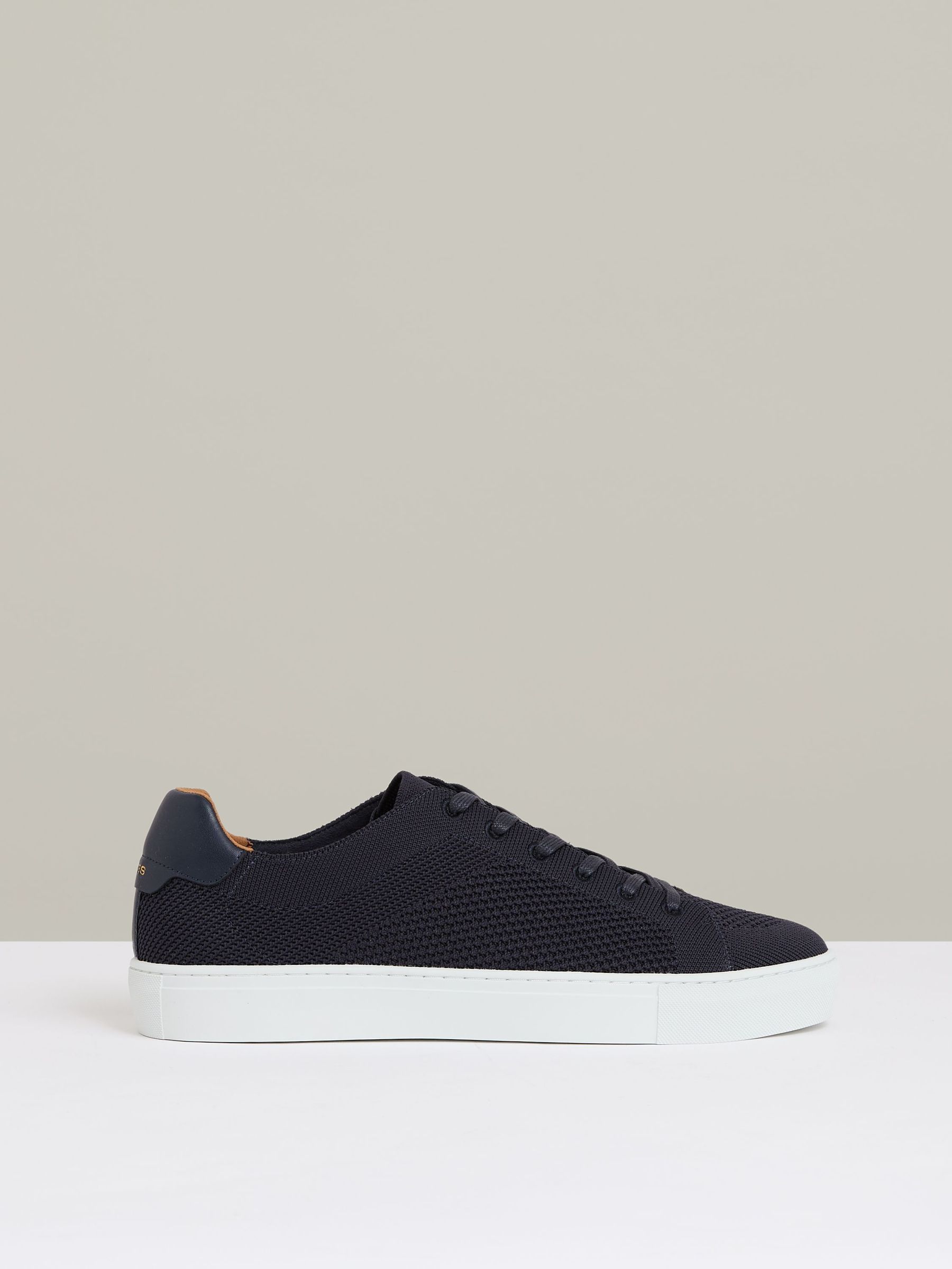 Knitted Low Top Trainers in Navy (AW3960) | £138