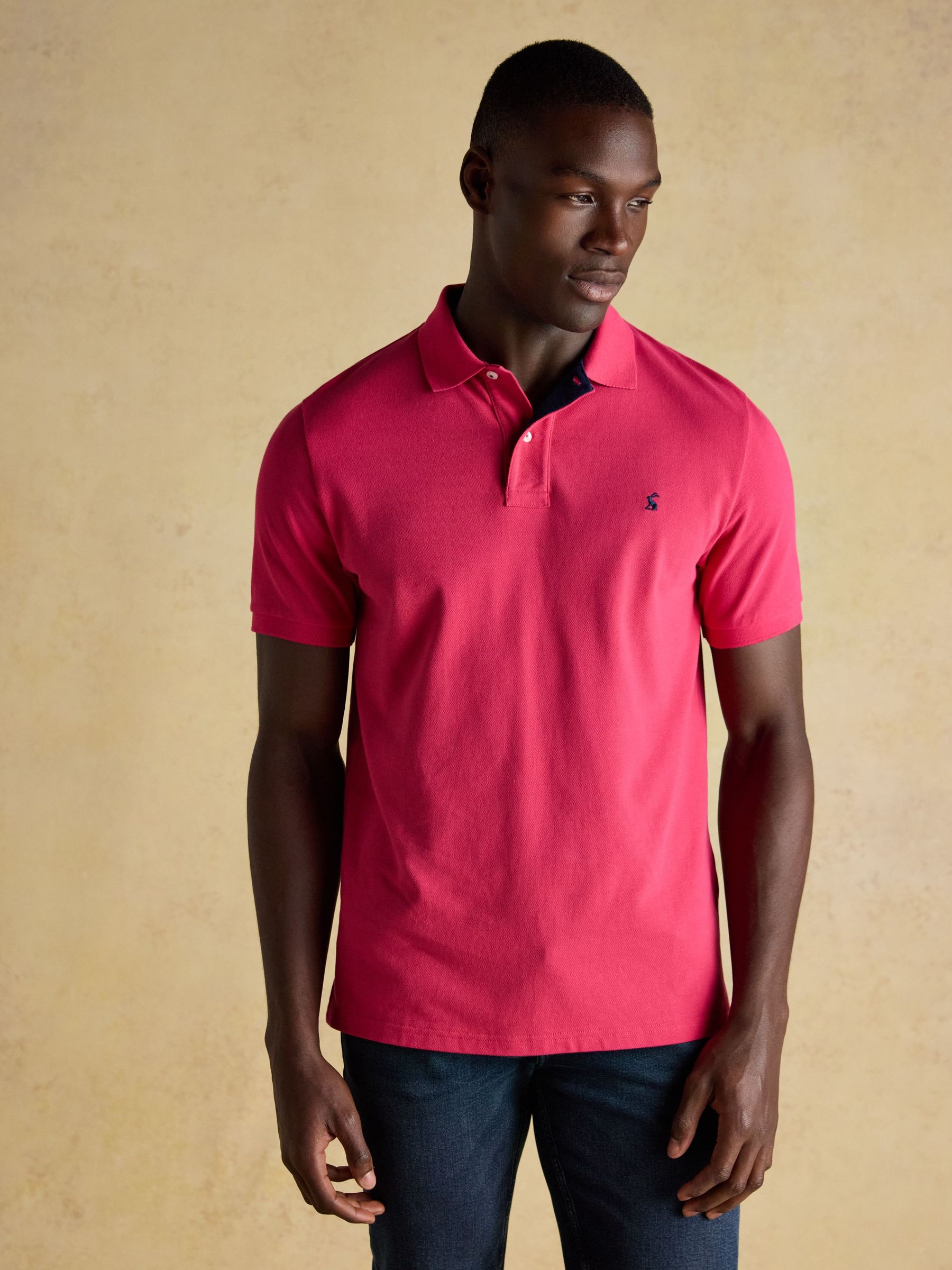 Woody Bright Pink Cotton Pique Polo Shirt