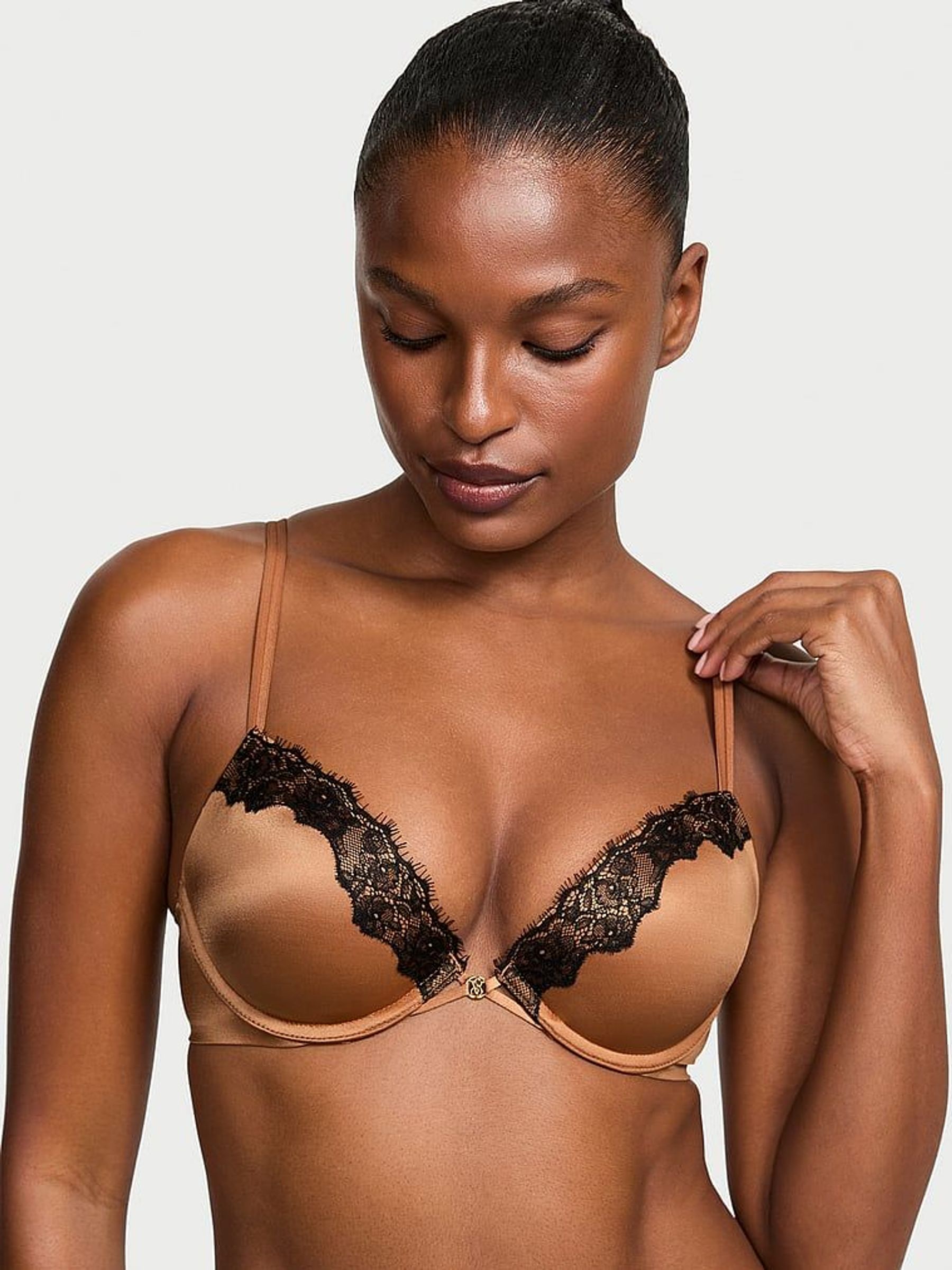 Caramel Nude Push Up Lace Trim Bra (AW5504) | £45