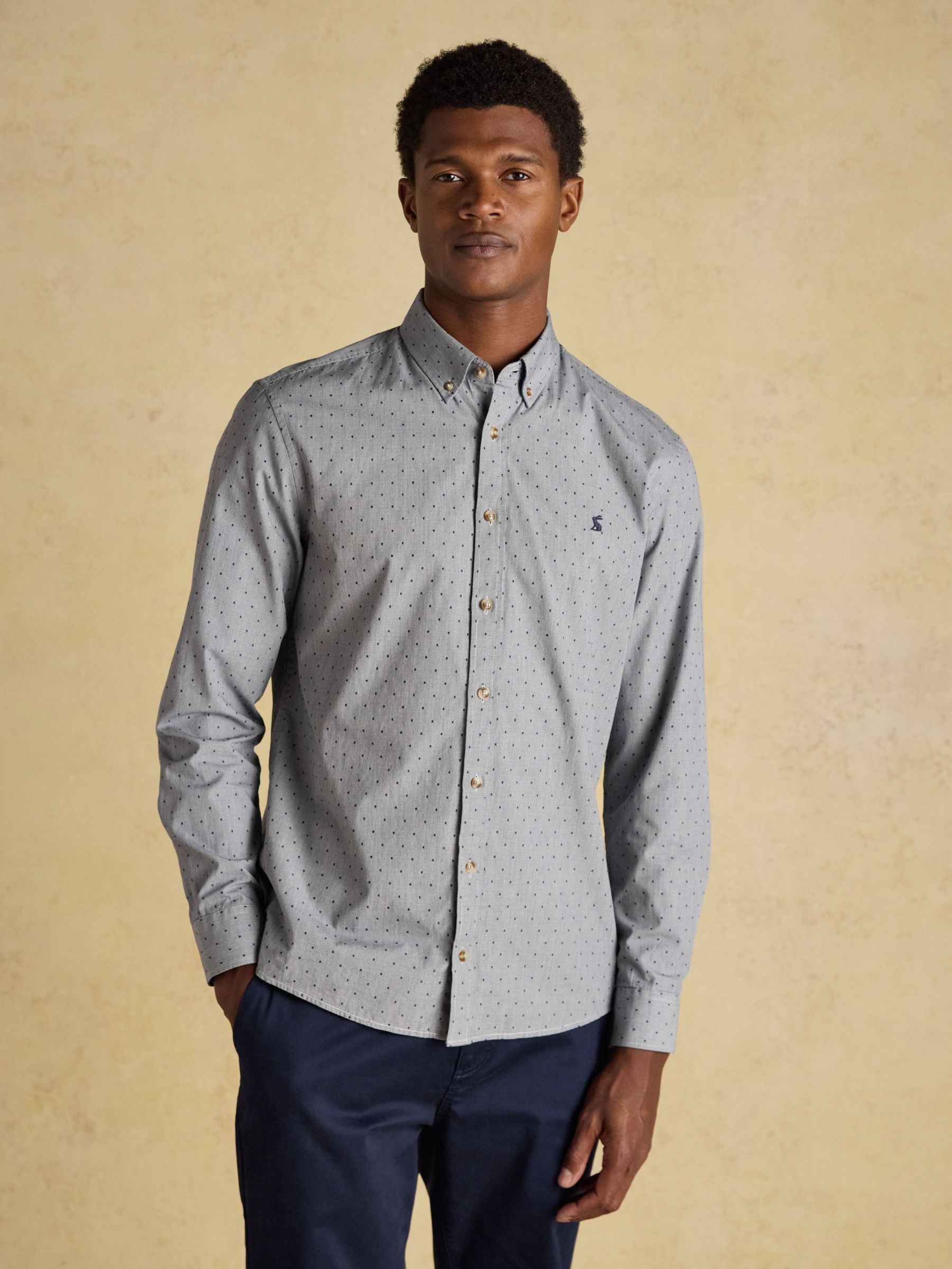Blue Long SleeveTexture Shirt (AW5570) | £49.50