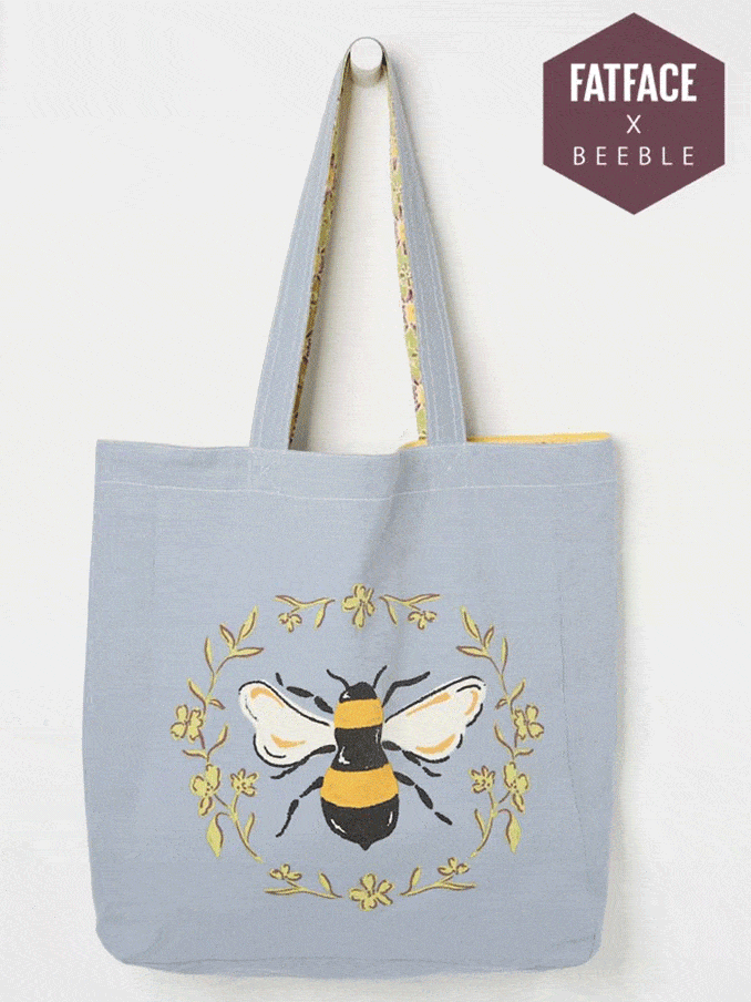 Multi Beeble Reversible Tote Bag (AW6204) | £15
